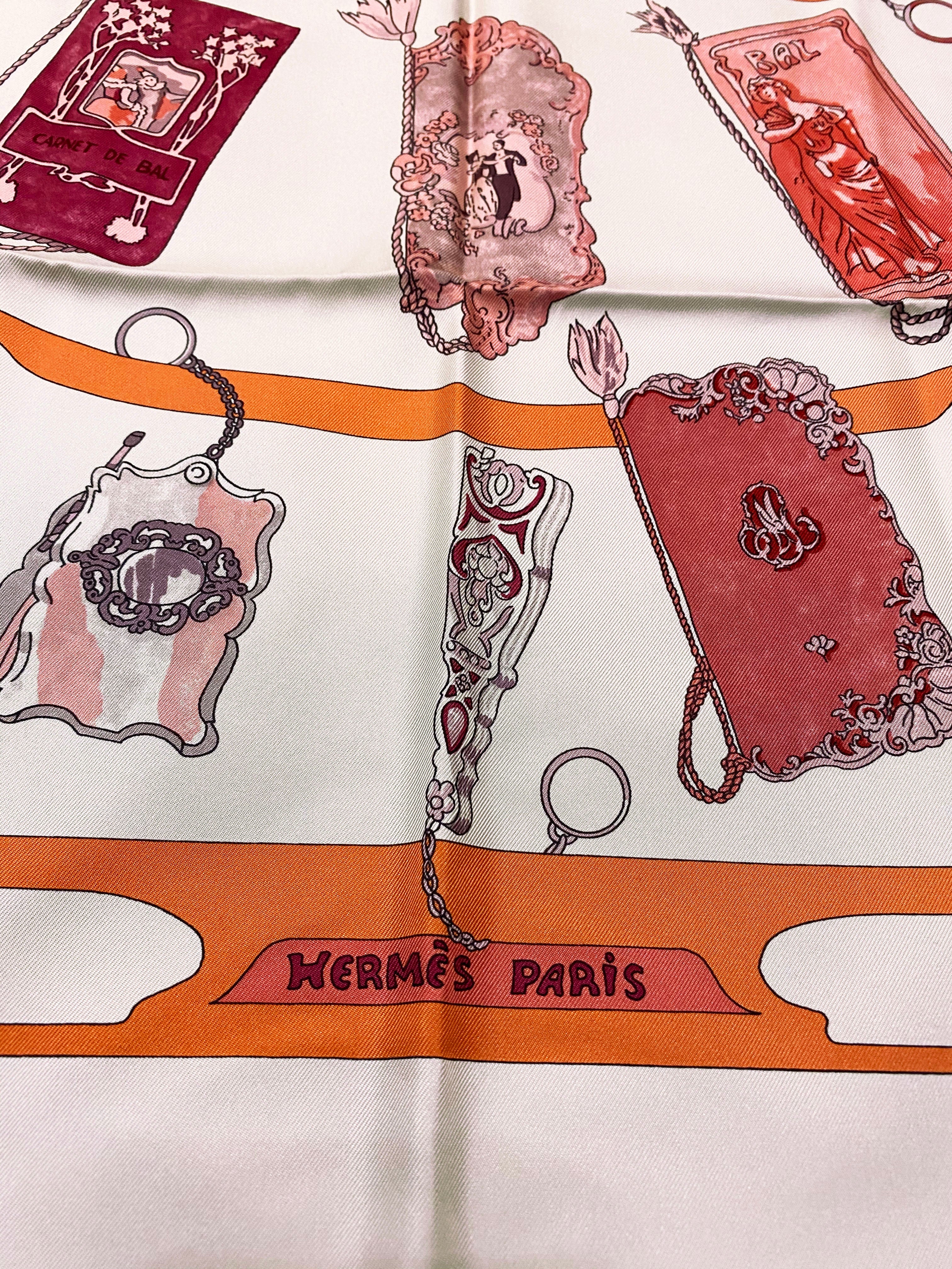 Hermes Carnets de Bal 2007 Silk Scarf - Luxury Fashion Accessory for Women, Elegant Gift for Special Occasions | Perfect for Weddings, Parties & Formal Events