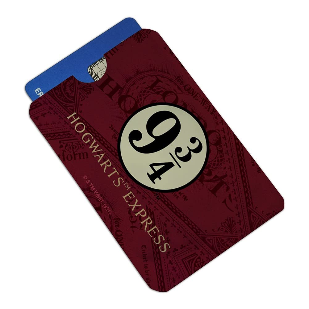 Harry Potter Hogwarts Express RFID Blocking Credit Card Holder Set of 4 - Protect Your Cards from Skimming - Perfect for Travel, Shopping & Daily Use