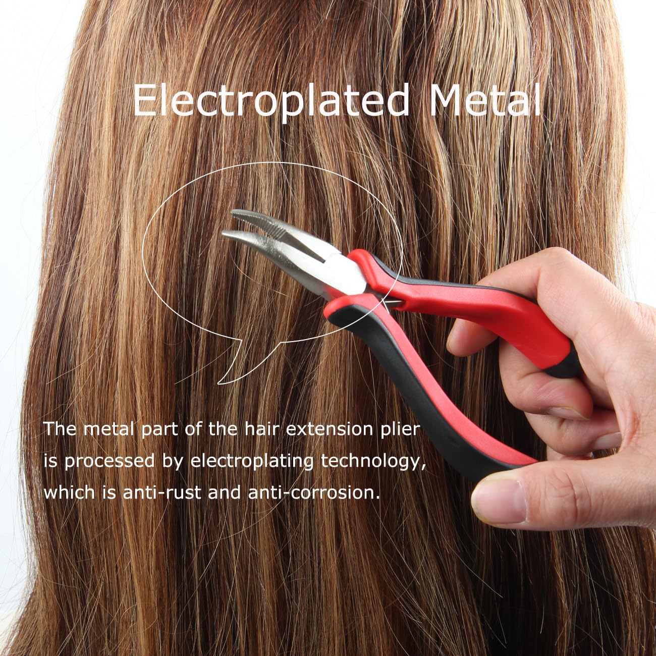 Micro Links Hair Extensions Tools Kit with Plier & Hooks - Professional Beads Device for Micro Ring Loop, Feather & I-Tip Hair Extensions - Perfect for Salon Styling & DIY Hair Care