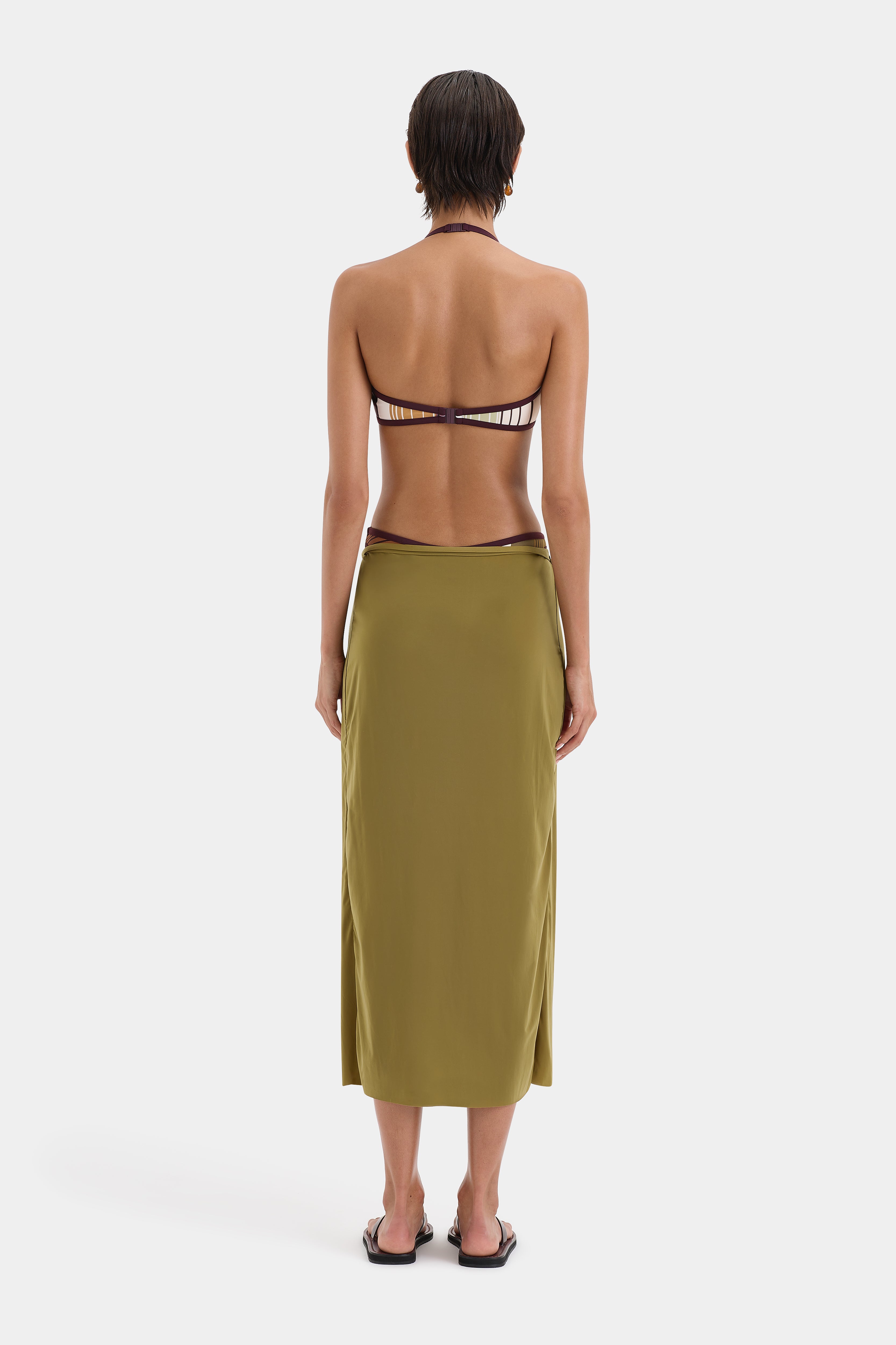 Cascina Wrap Skirt for Women - Stylish High Waist Flowy Skirt with Side Slits | Perfect for Summer, Beach, Office & Casual Outfits