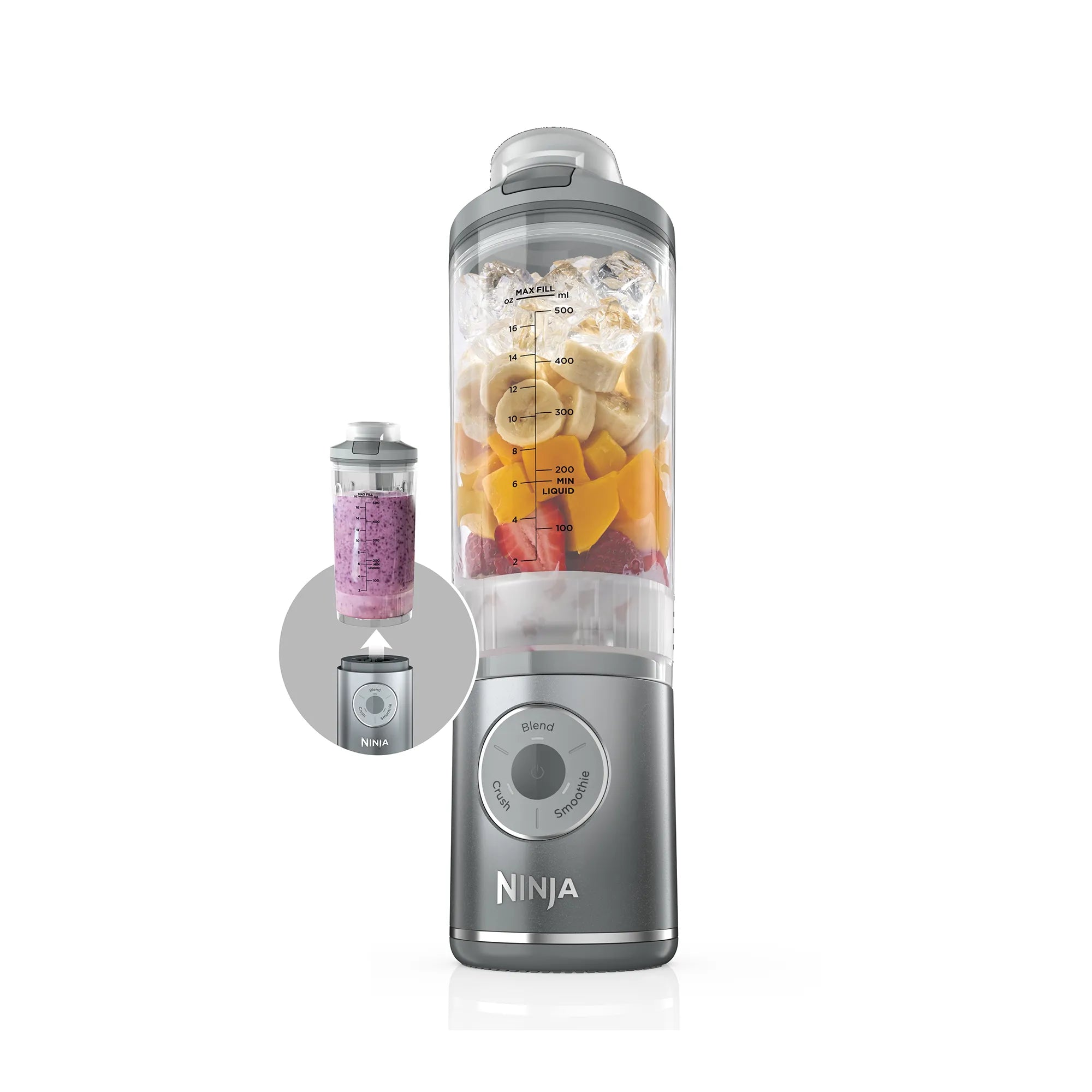 Ninja Blast Max Cordless Portable Blender - Powerful 1000W Motor, 20oz Travel Cup, USB Rechargeable for Smoothies, Protein Shakes & Meal Prep - Perfect for Gym, Office & Outdoor Adventures