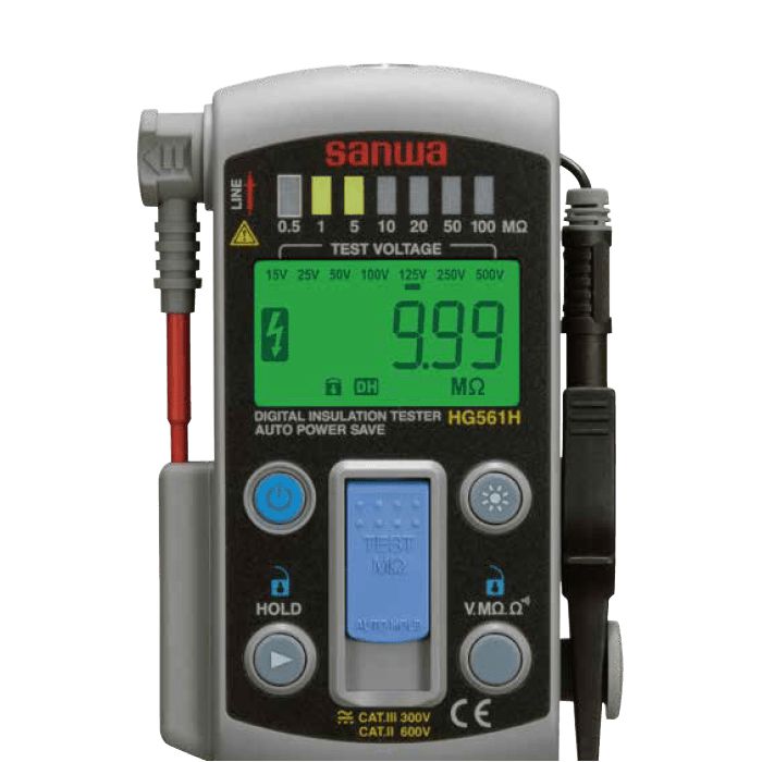 HG561H Smart Style 7 Range Insulation Resistance Tester - Digital Megohmmeter for Electrical Safety Testing | Perfect for HVAC, Industrial Equipment & Home Electrical Maintenance