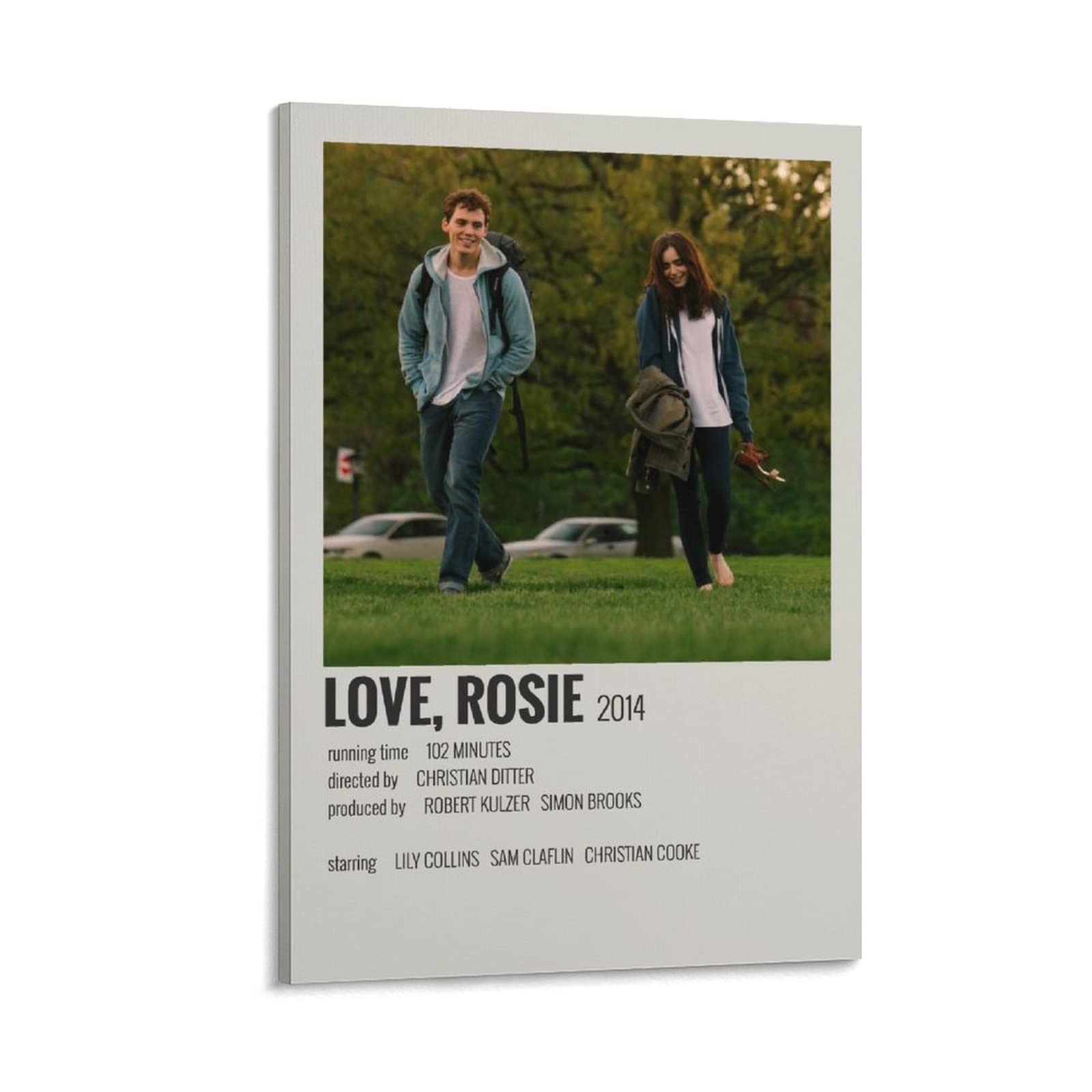 Vintage Love Rosie Movie Poster - 24x36 Inch (60x90cm) Canvas Wall Art Print for Living Room & Bedroom Decor | Aesthetic Film Poster for Movie Lovers & Home Theater Enthusiasts