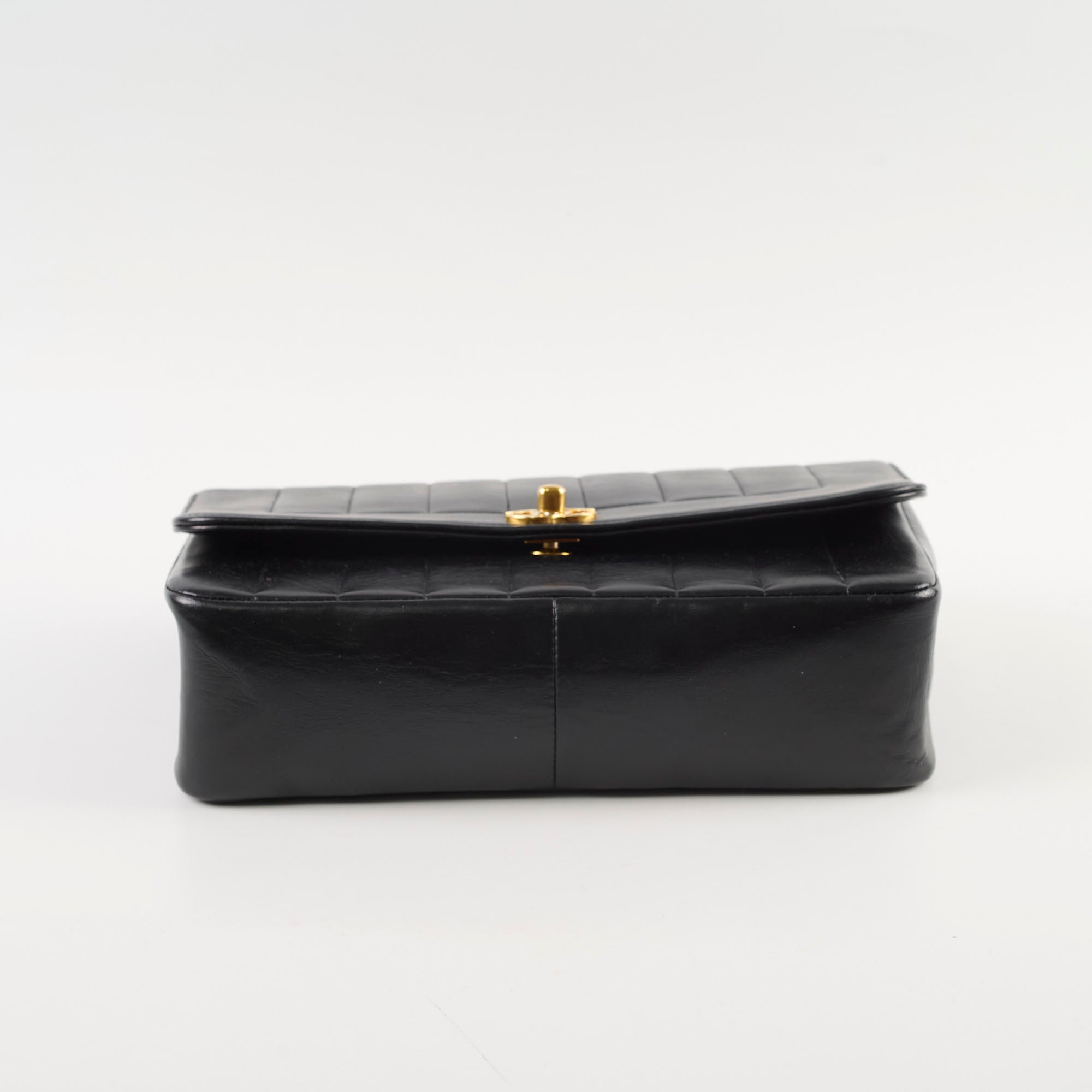 Authentic Chanel Vintage 1991-1994 Lambskin Mademoiselle Flap Bag in Black - Luxury Crossbody Purse for Women, Perfect for Date Night & Special Occasions