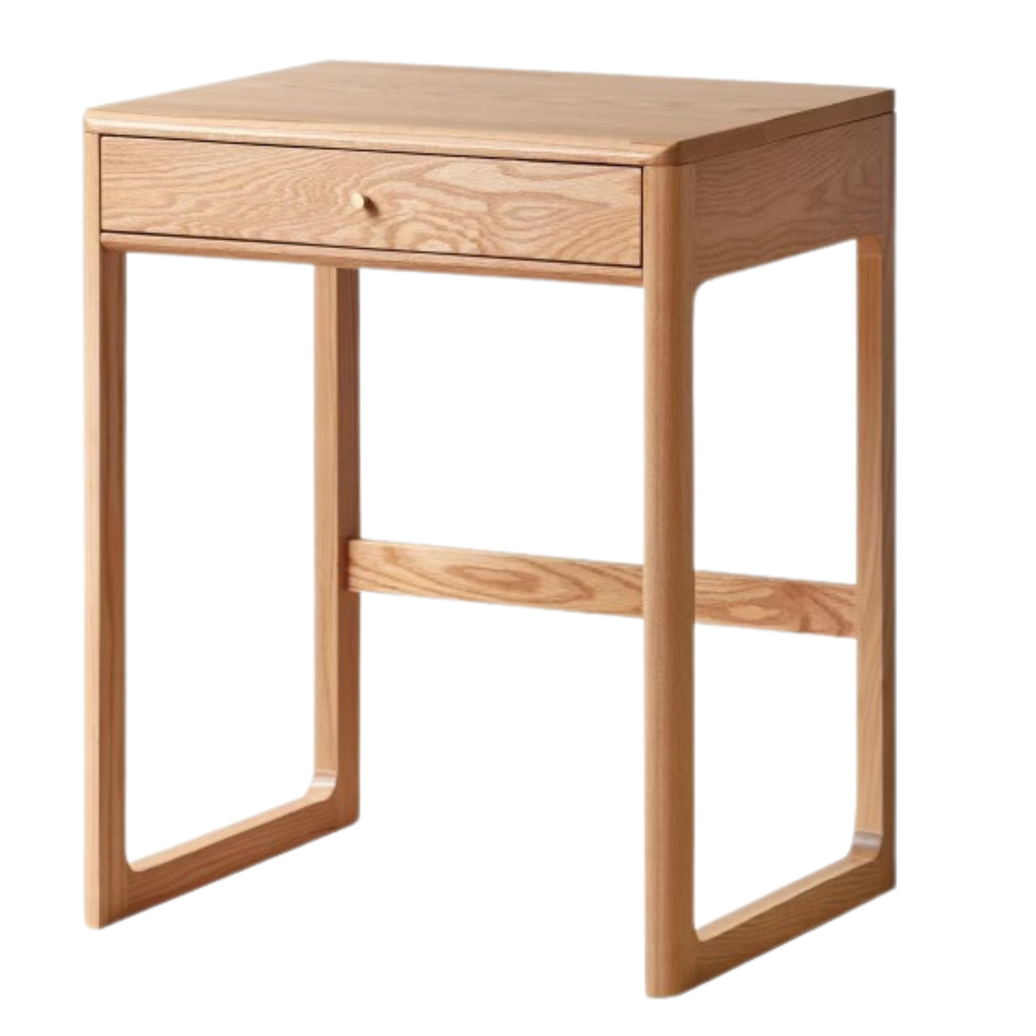 Solid Oak Wood Small Office Desk - Compact & Durable Home Office Furniture for Writing, Studying & Remote Work