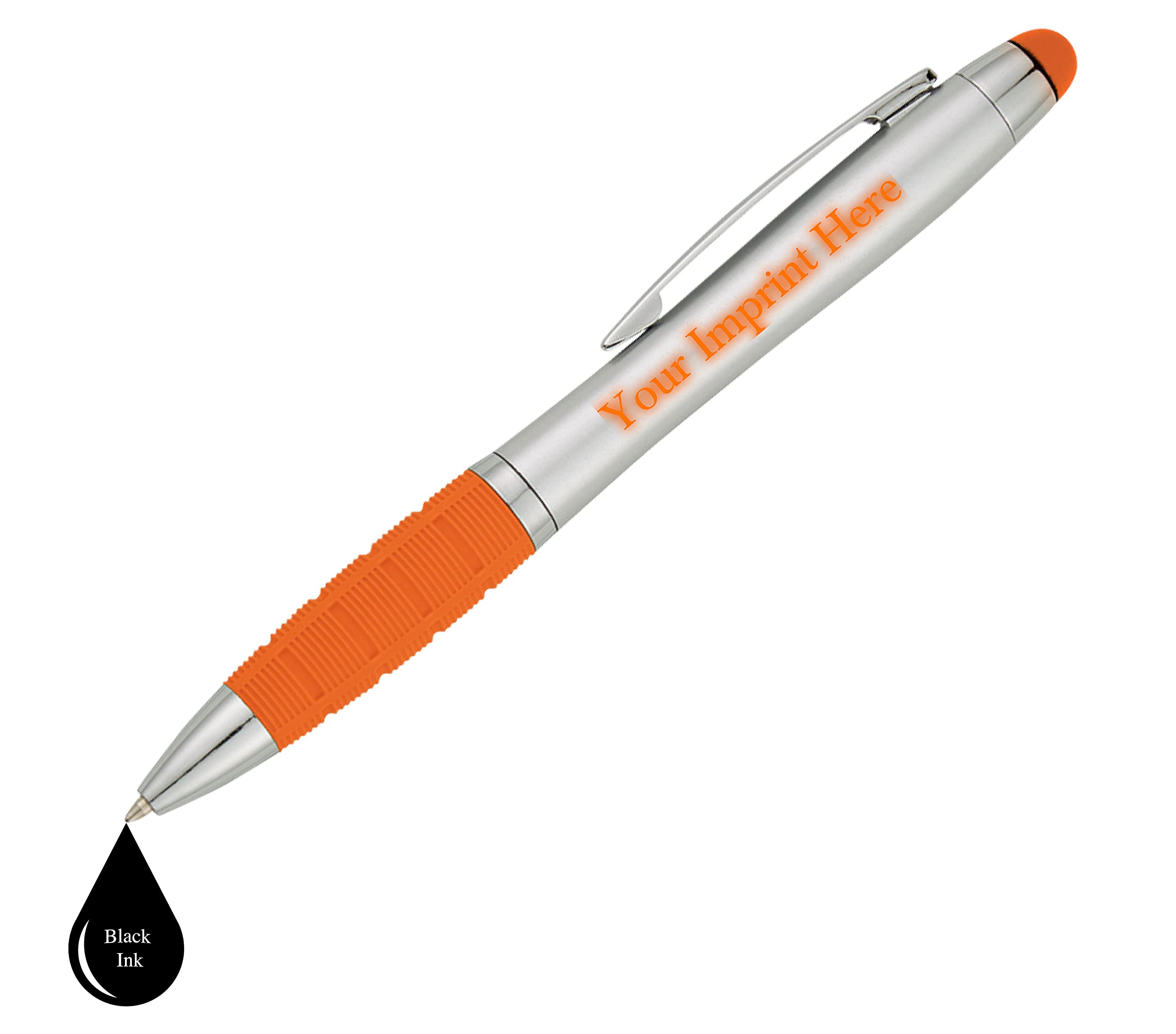 Personalized Engraved Light Up Pens - 2 Pack Luxury Ballpoint Pens with Gift Box & Custom Name/Message (Green) | Perfect for Gifts, Office Use, and Night Writing