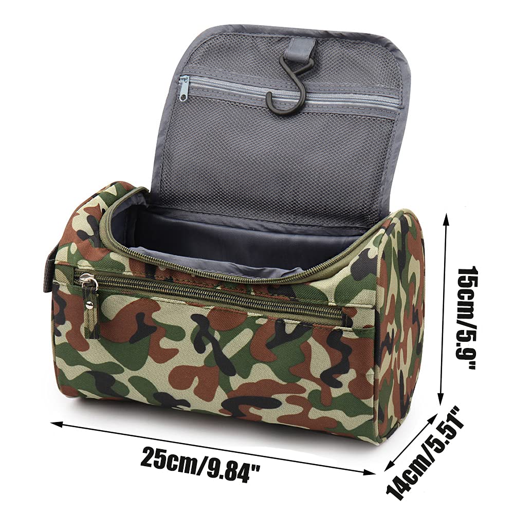 ONEGenug Hanging Toiletry Bag for Men & Women - Waterproof Travel Cosmetic Organizer with Handle - Perfect for Makeup, Shampoo, Toothbrush & Travel Essentials - Ideal for Camping, Gym, Business Trips & Vacation
