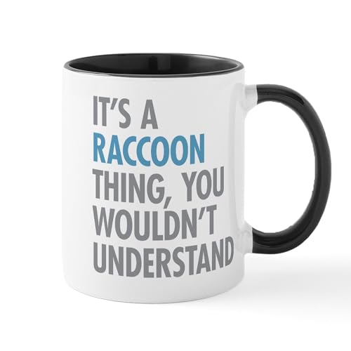 White/Black Inside - Raccoon Thing Mugs