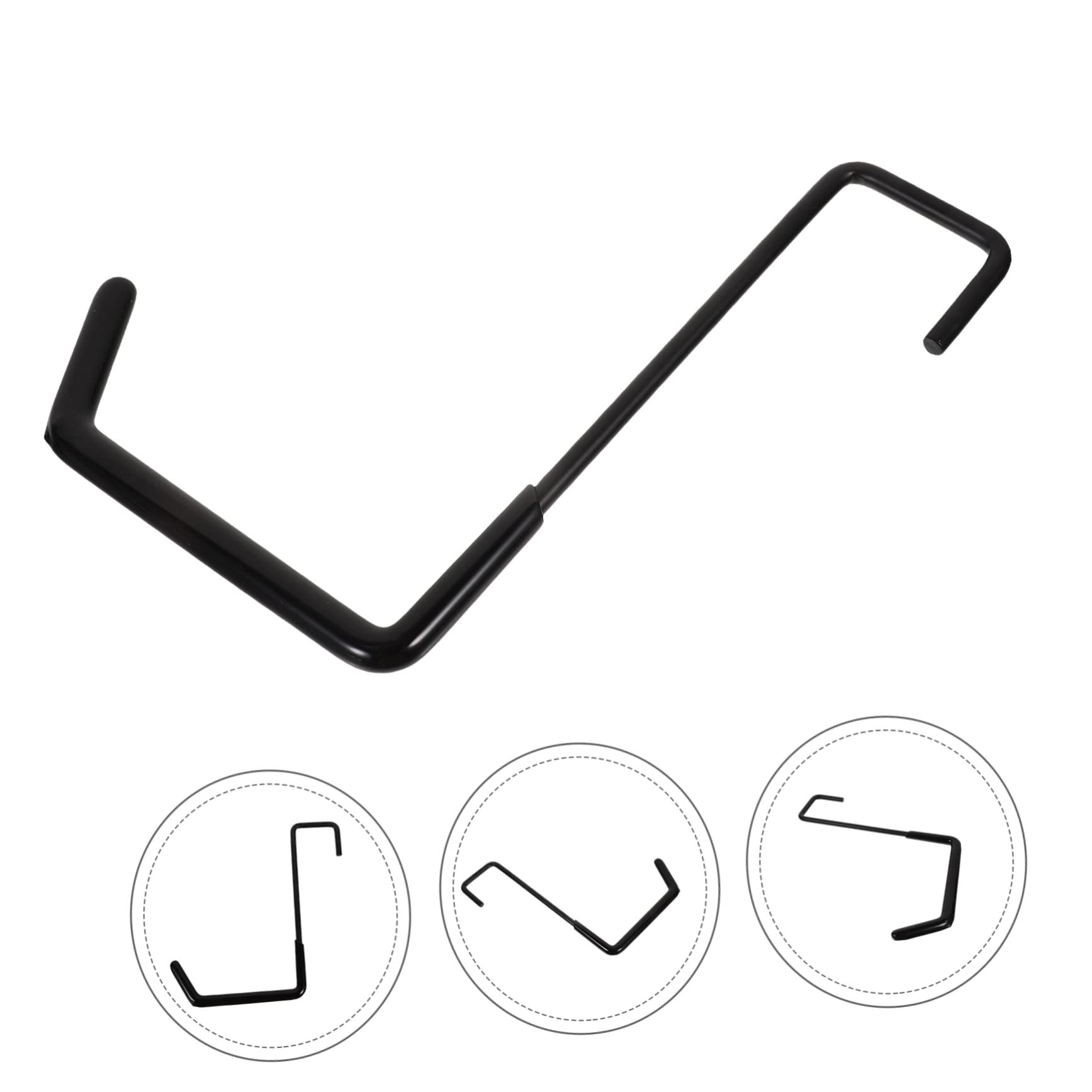 4 Pack Black Iron S-Shaped Hooks for Hanging Plants, Ladders & Closets - Heavy Duty Wall Hooks for Home Organization & Indoor Gardening Decor