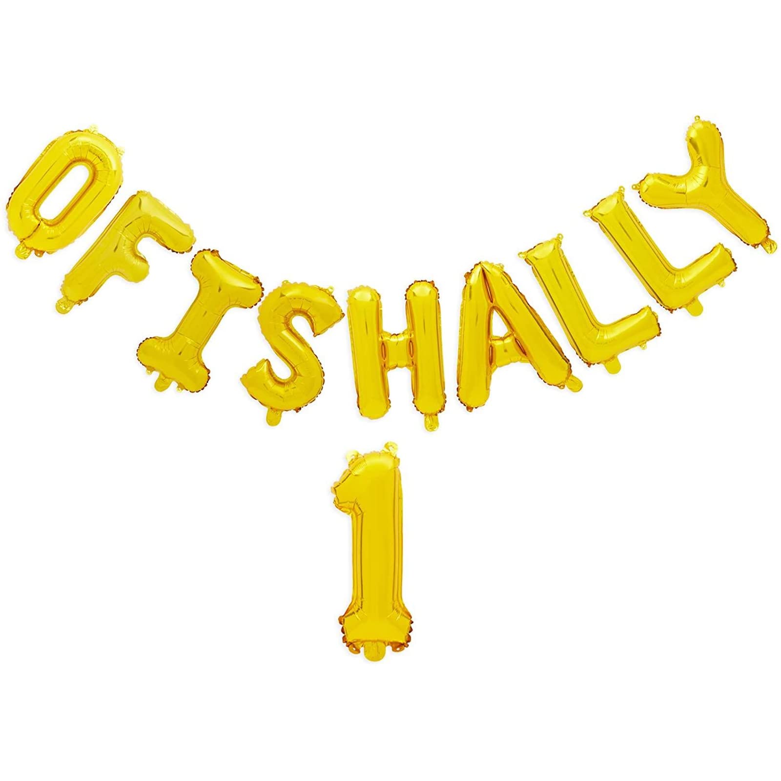 BLUE PANDA - 61-Piece The Big One Balloons Set for 1st Birthday Party Decorations | Ofishally 1 Theme | Perfect for Baby Shower, First Birthday Photos & Party Backdrops