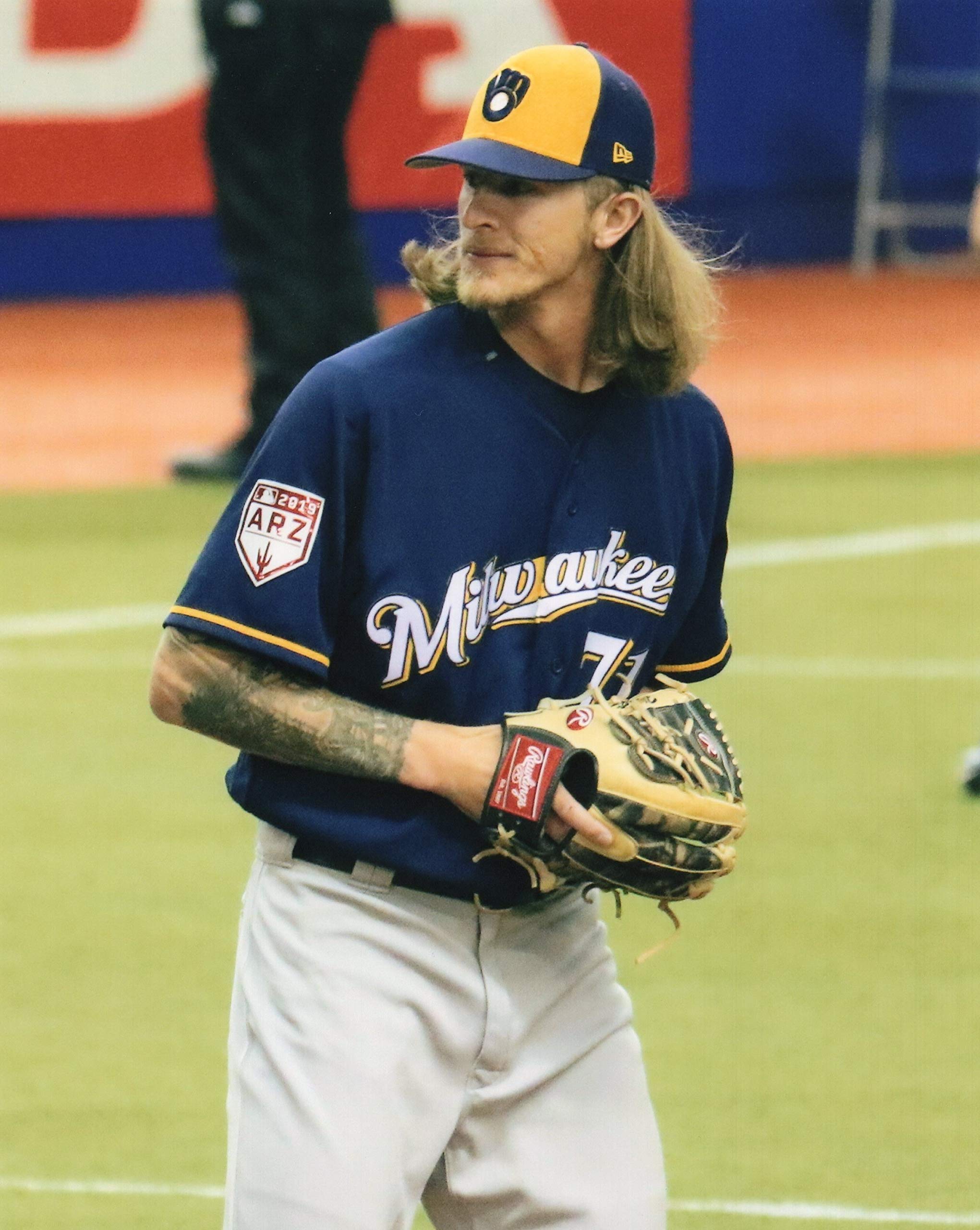 Josh Hader Milwaukee Brewers 8x10 Autographed Sports Photo - Perfect for Baseball Fans, Memorabilia Collectors, and Man Cave Decor