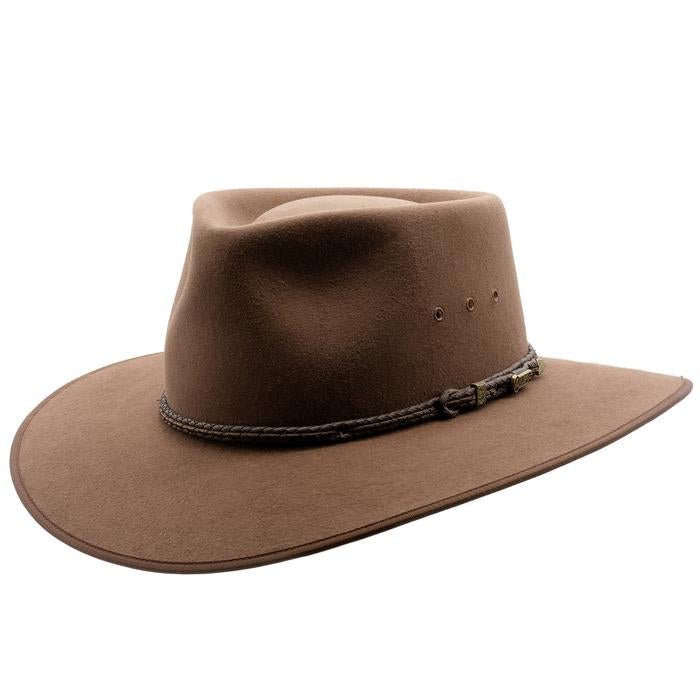 AKUBRA Cattleman FAWN Hat - Premium Australian Outback Style for Men & Women - Perfect for Hiking, Camping, and Outdoor Adventures