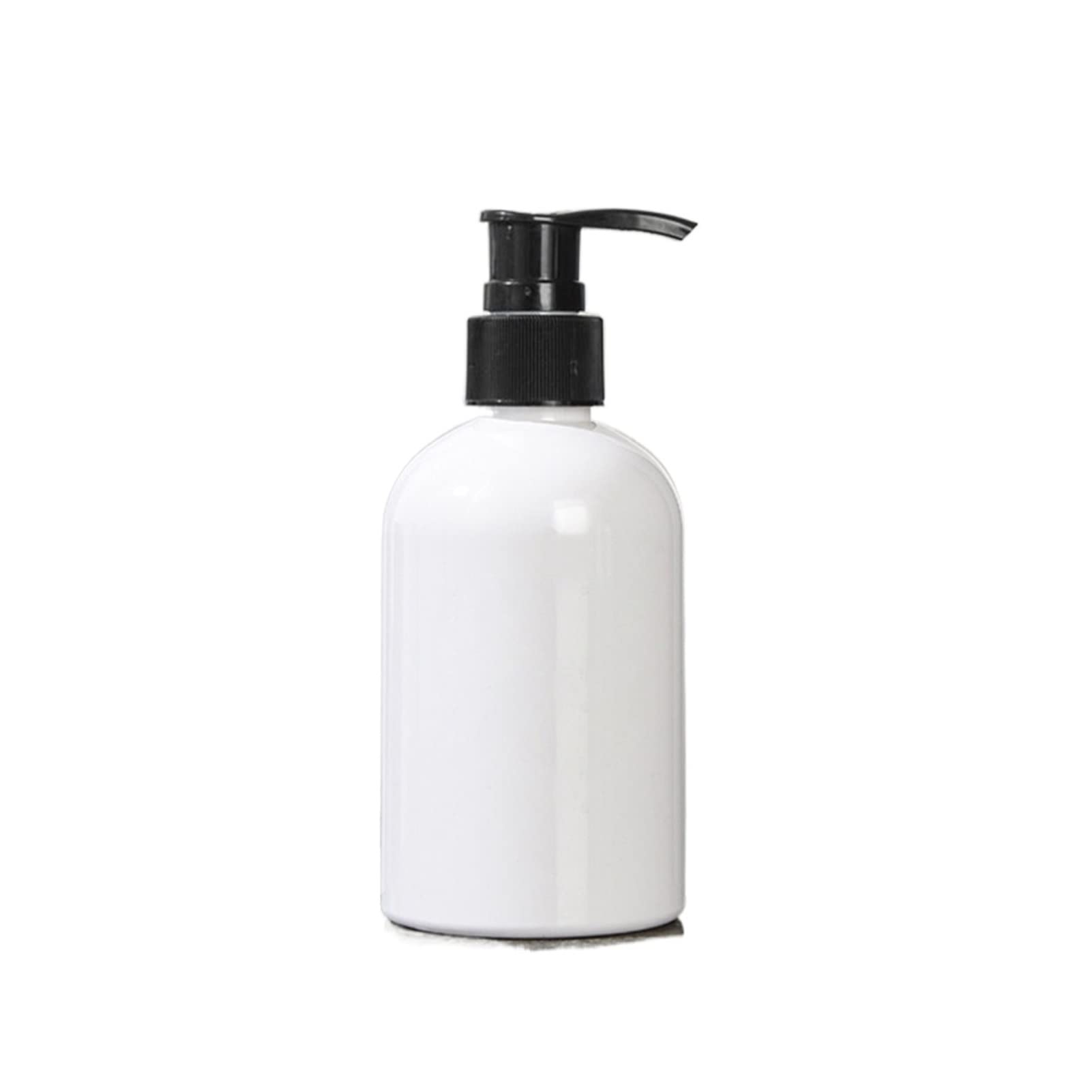 TOMYEUS Refillable White Soap Dispenser Bottle with Pump - Cylindrical Design for Bathroom, Shampoo, Shower Gel & Conditioner Storage | Perfect for Home, Hotel & Spa Use
