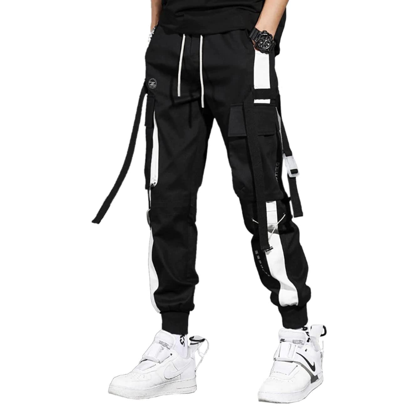 Aelfric Eden Men's Techwear Jogger Pants with Multiple Pockets - Stylish Outdoor Casual Running Pants for Jogging, Hiking & Streetwear Fashion