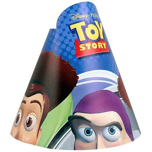Toy Story 3 Birthday Party Hats for Kids - 8 Pack | Disney Pixar Themed Party Supplies for Children's Birthday Celebrations & Costume Events