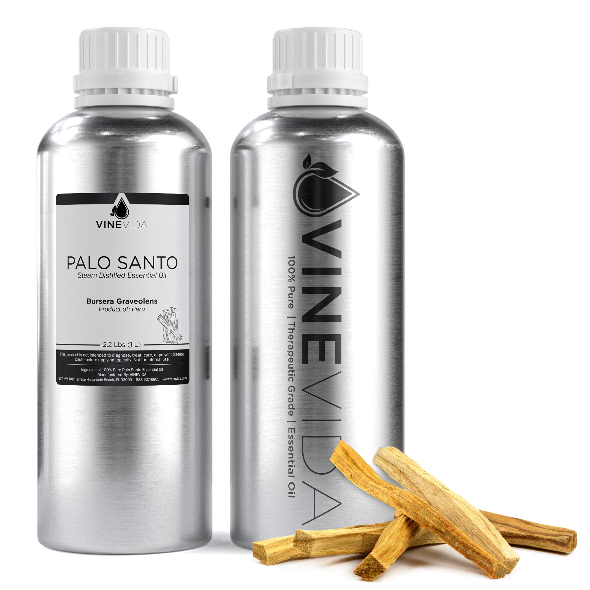 Premium Bulk Palo Santo Essential Oil – 32 Oz 100% Pure Undiluted Therapeutic Grade Oil in Dark Glass Bottle for Aromatherapy, Meditation & Spiritual Cleansing – Ideal for DIY Soaps, Candles, Diffusers & Natural Perfume Making – VINEVIDA