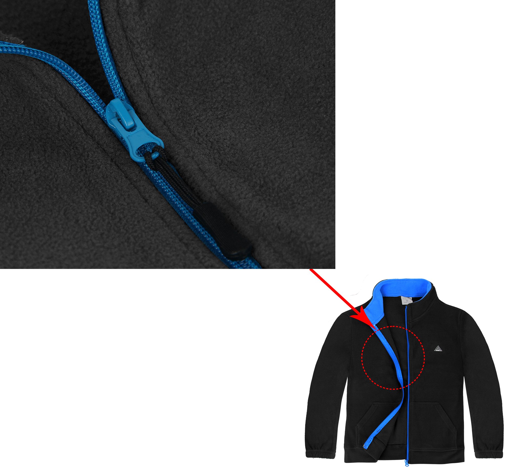 iLoveSIA Boys' Fleece Jacket - Warm Full Zip Hoodie for Spring & Fall | Outdoor Play, School, Casual Wear