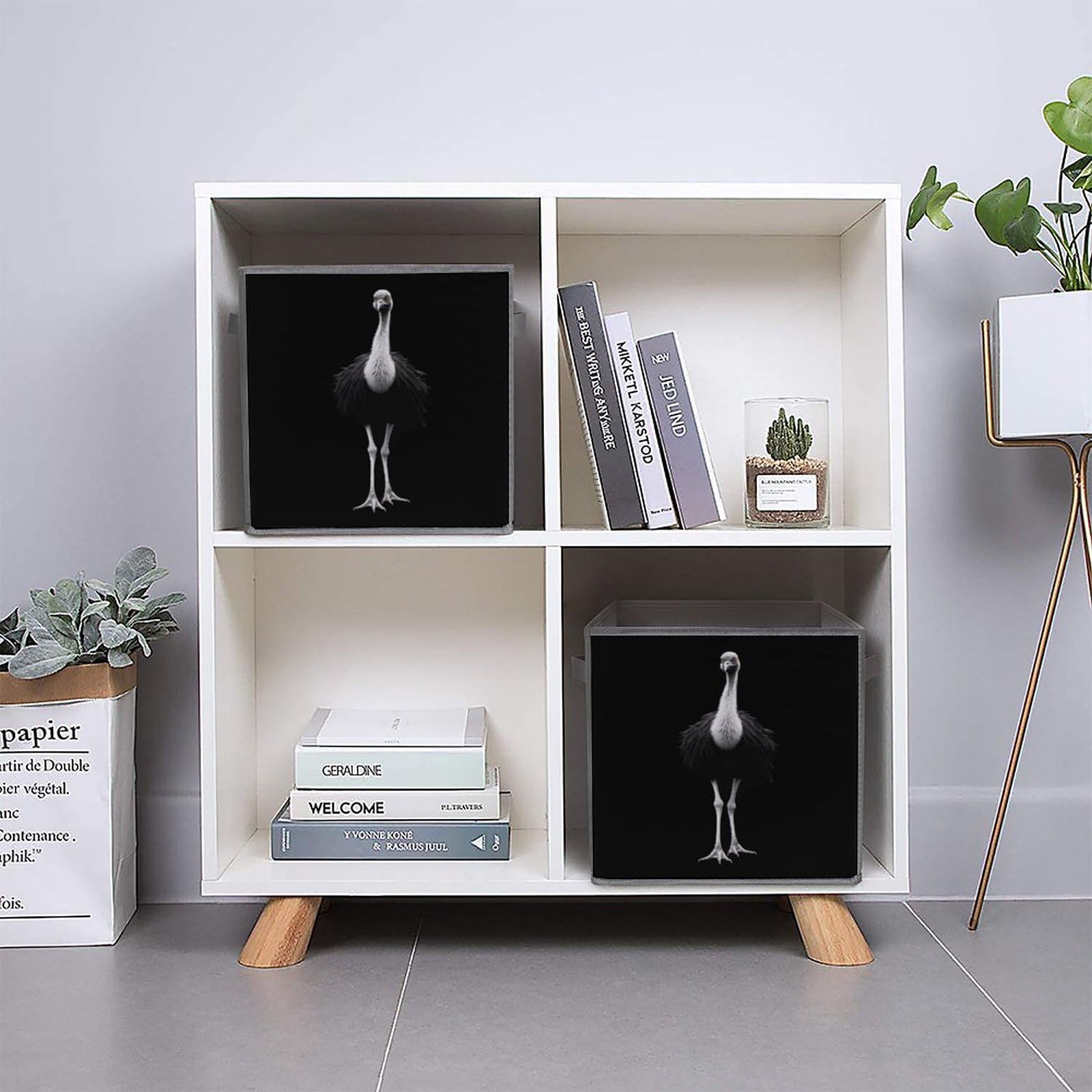 Foldable Storage Cubes Organizers - Square Storage Bins with Handles for Home, Office & Closet Organization (1 Pack) - Perfect for Toys, Books, Blankets & Seasonal Items