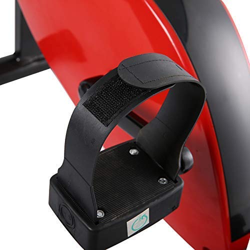 Mini Exercise Bike with LCD Display - Adjustable Magnetic Resistance Under Desk Pedal Exerciser for Home & Office - Leg & Arm Workout for Fitness & Rehabilitation