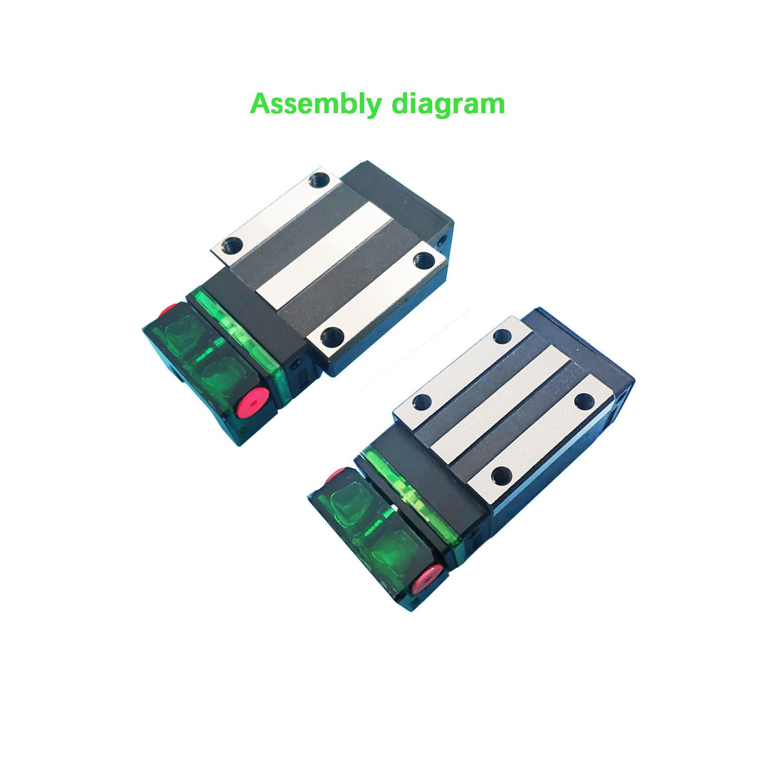 E2 Oil Box Self-Lubricating Slider 8pcs Set - Replacement Parts for HIWIN EGH25CA/EGW25CC Linear Guide Blocks | Low Maintenance, Eco-Friendly Design for CNC Machines & Industrial Automation