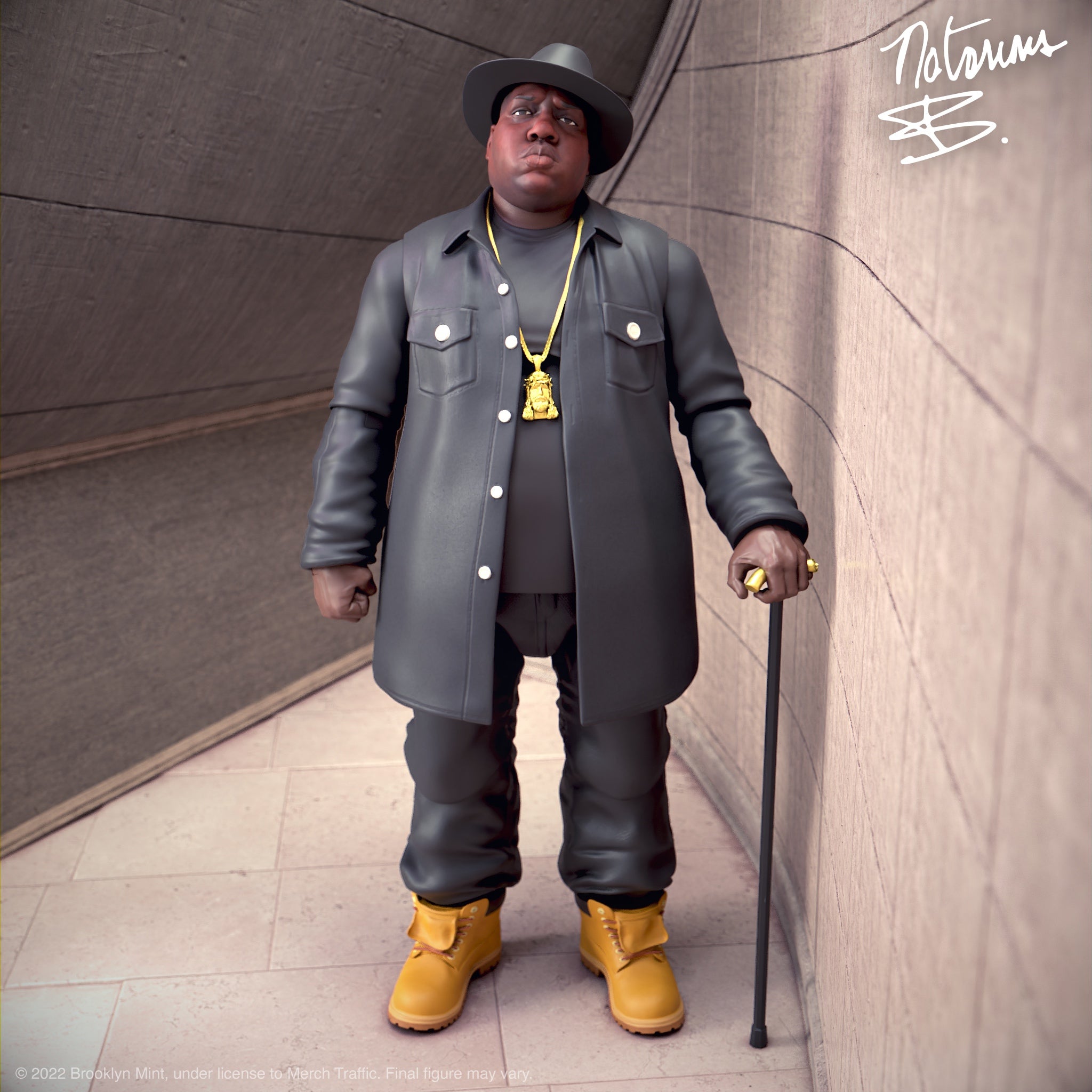 Super7 Notorious B.I.G. Biggie Wave 1 Ultimates! Action Figure - Collectible Hip-Hop Music Memorabilia for Fans & Display