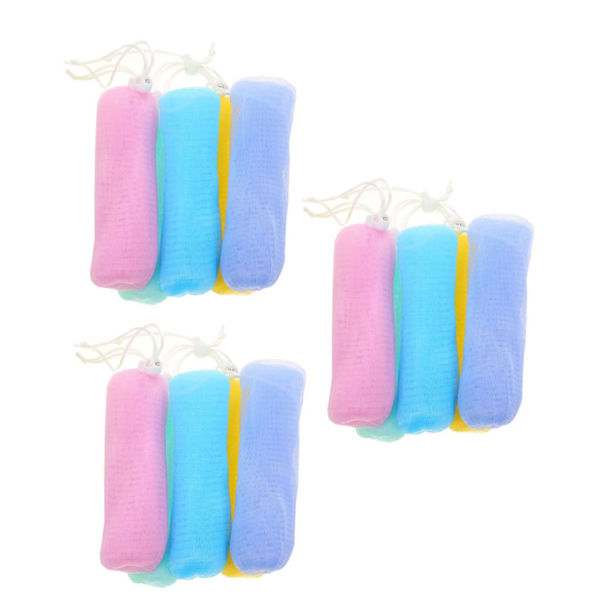 15-Piece Random Color Soap Pouch Set - Mesh Soap Storage Bags for Handmade Soap Making & Foaming - Perfect for Bath, Shower & Spa Experience - Enhance Bubbles & Skin Cleansing