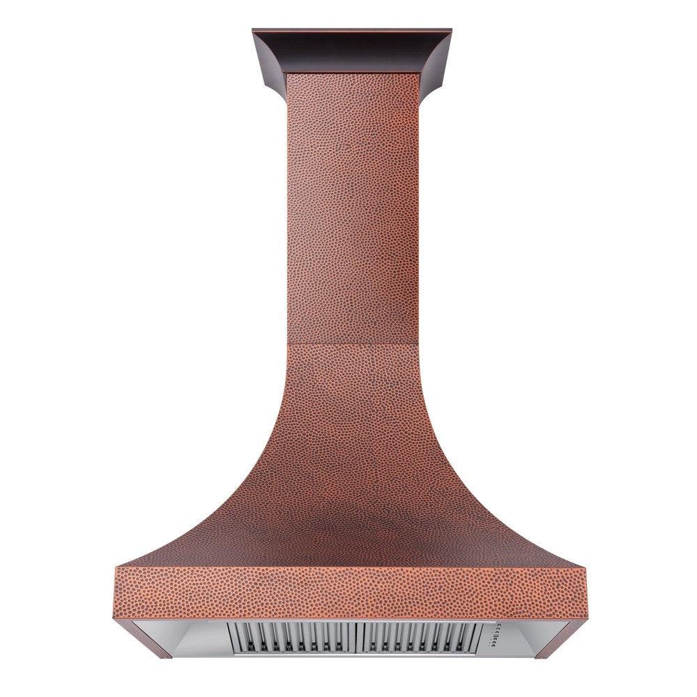 ZLINE Designer Series Hand Hammered Copper Finish Wall Range Hood (8632H) - Premium Kitchen Ventilation for Modern Homes, Perfect Over Stove, Island or Cooktop