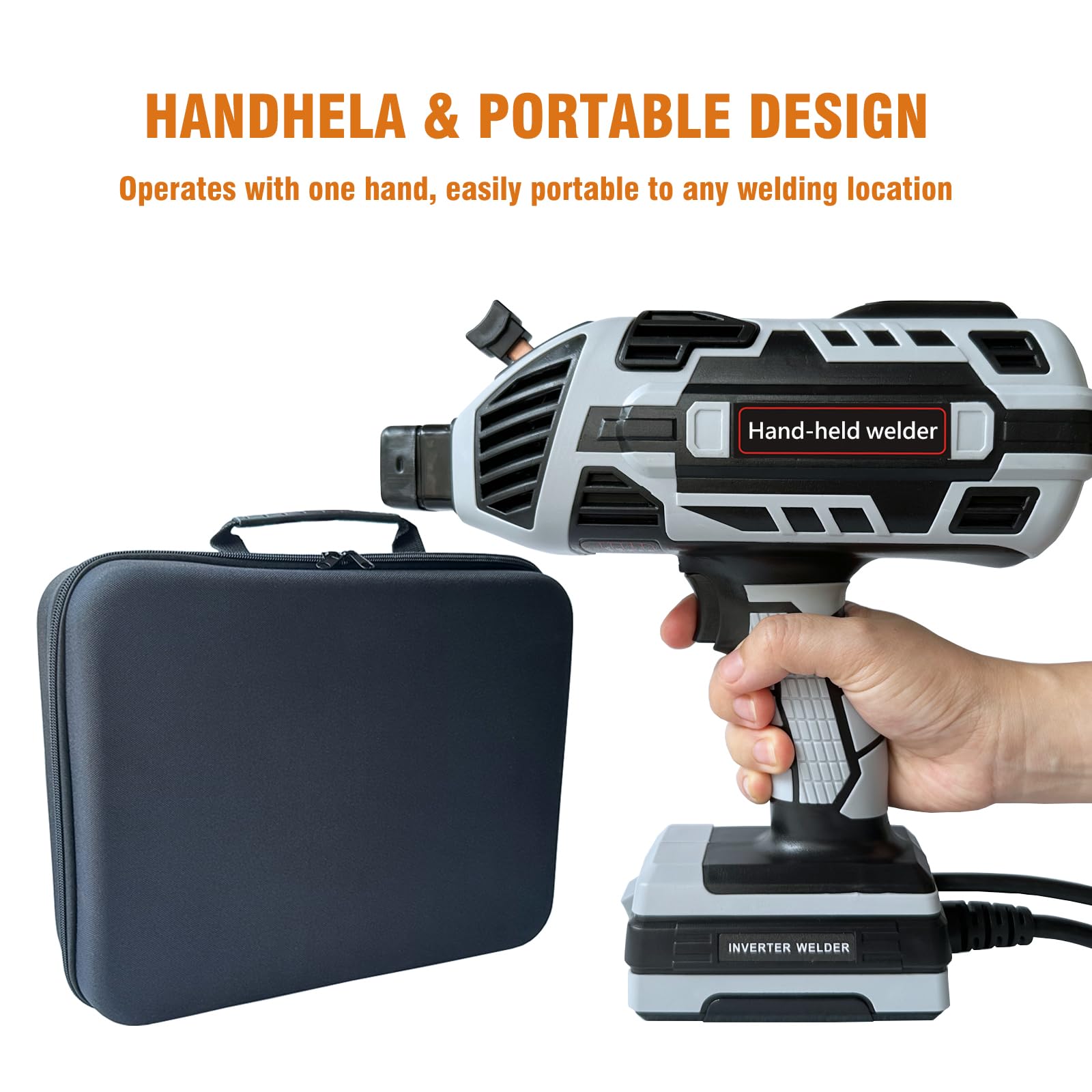 IONTRAVEL 110V Portable Handheld Welding Machine - IGBT Inverter ARC Welder with 6 Adjustable Current Settings for 3/32