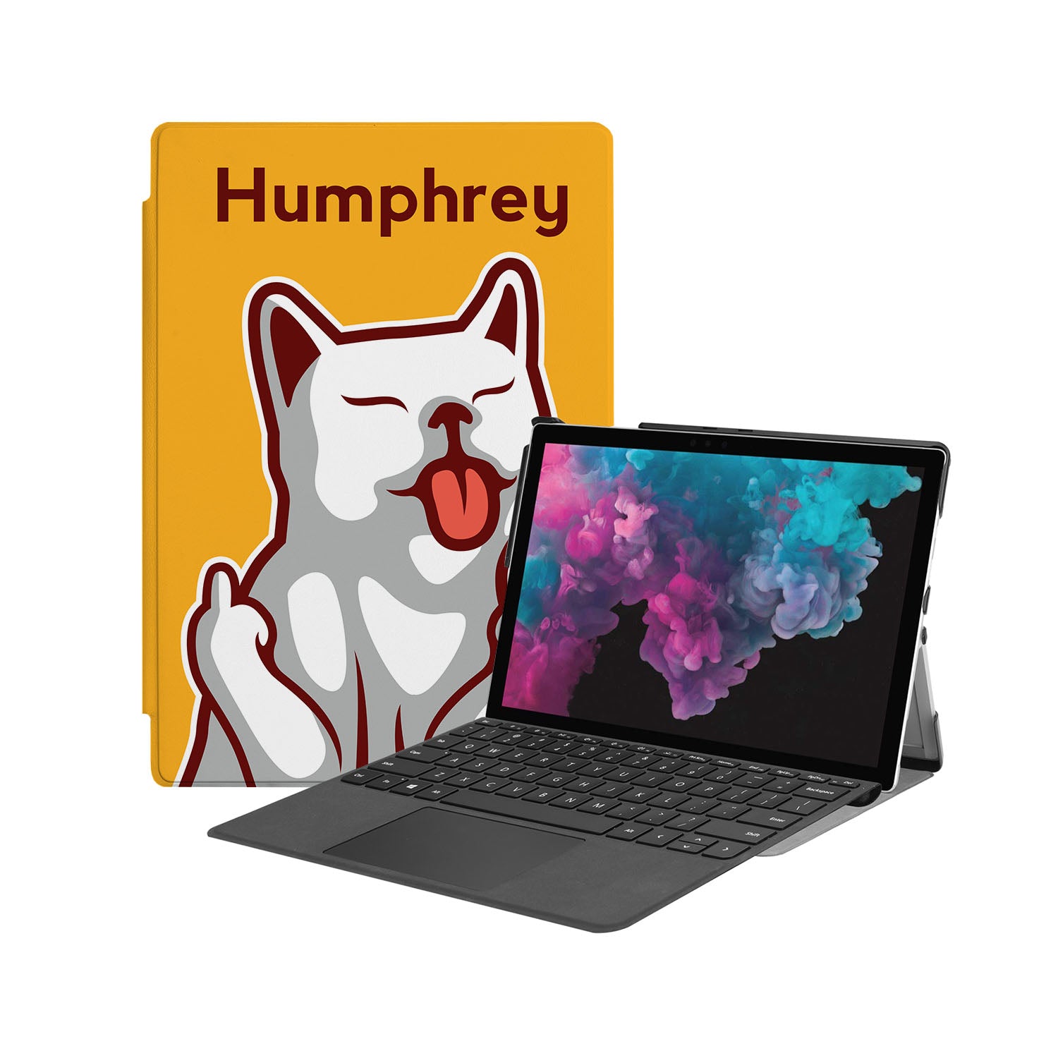 Microsoft Surface Case with Cat Design - Durable Protective Cover for Surface Pro/Book/Laptop - Perfect for Work, School & Travel