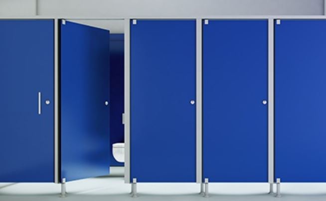 Thrislington High-Quality Toilet Cubicle - Durable Polo Style Privacy Partition for Restrooms | Perfect for Offices, Schools, and Public Restrooms