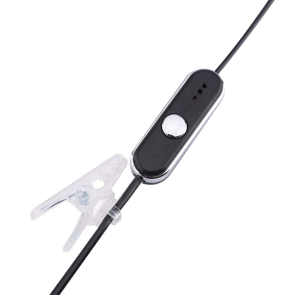 Professional Noise Canceling 2-Pin Walkie Talkie Headset with Built-in Microphone & PTT Button - Compatible with K Head Two-Way Radios (Ideal for Security, Construction & Warehouse Communication)