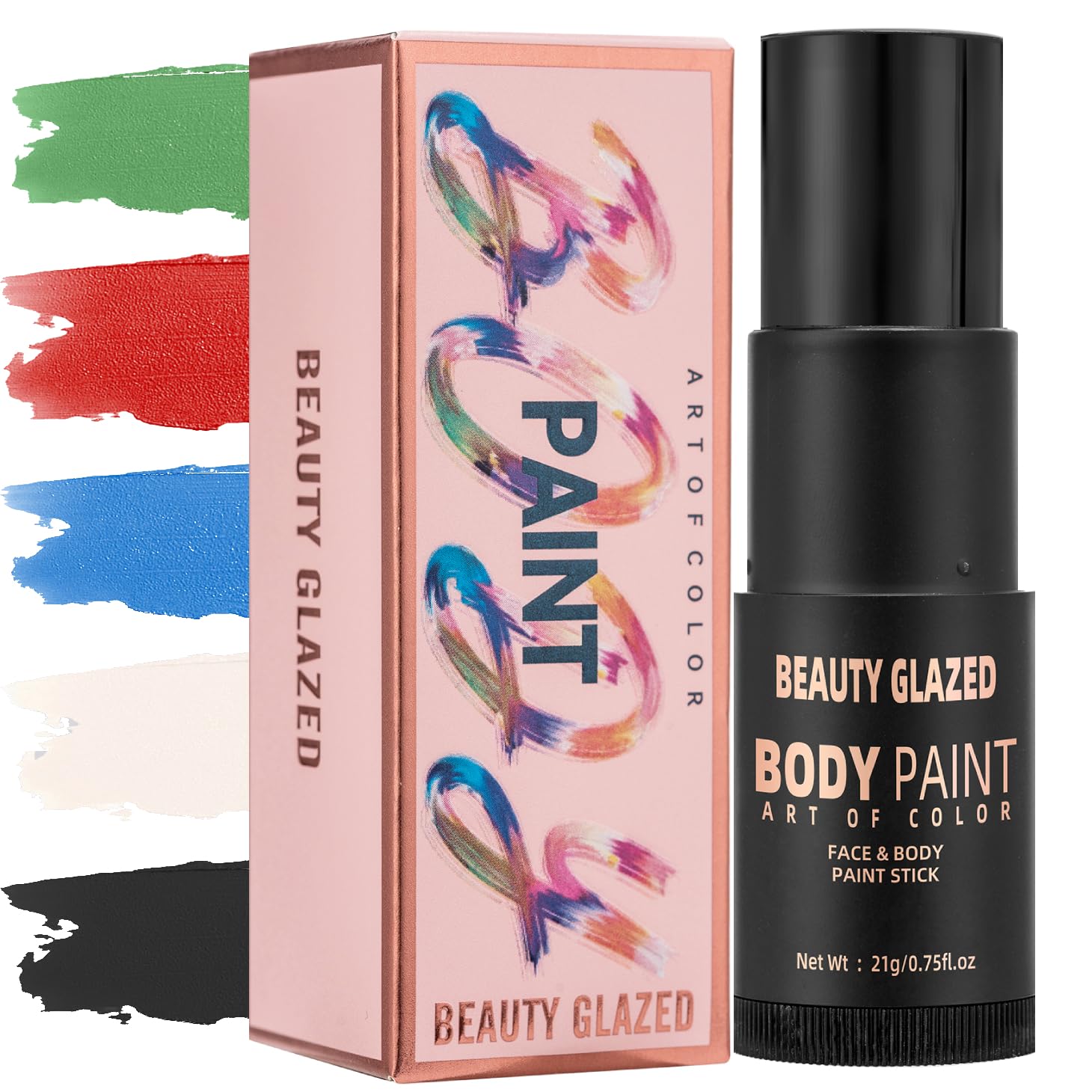 Multi-Purpose Face & Body Paint Stick - Waterproof Foundation Cream Makeup for Halloween, Cosplay, Easter & Parties - 0.75 fl.oz (105) - Perfect for Costume Events, Festivals & Creative Body Art