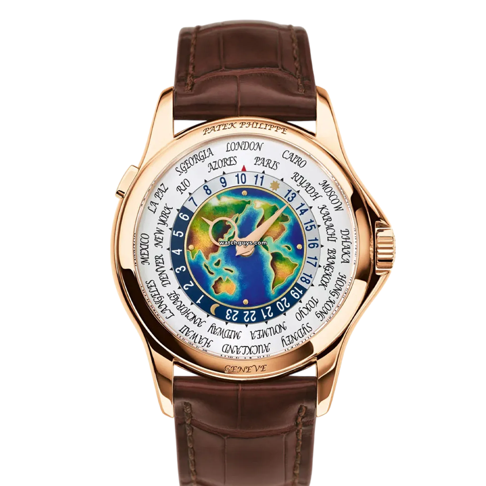 Patek Philippe Complications World Time 5131R-001 Luxury Men's Watch - Perfect for Business Travel & Global Jet Setters
