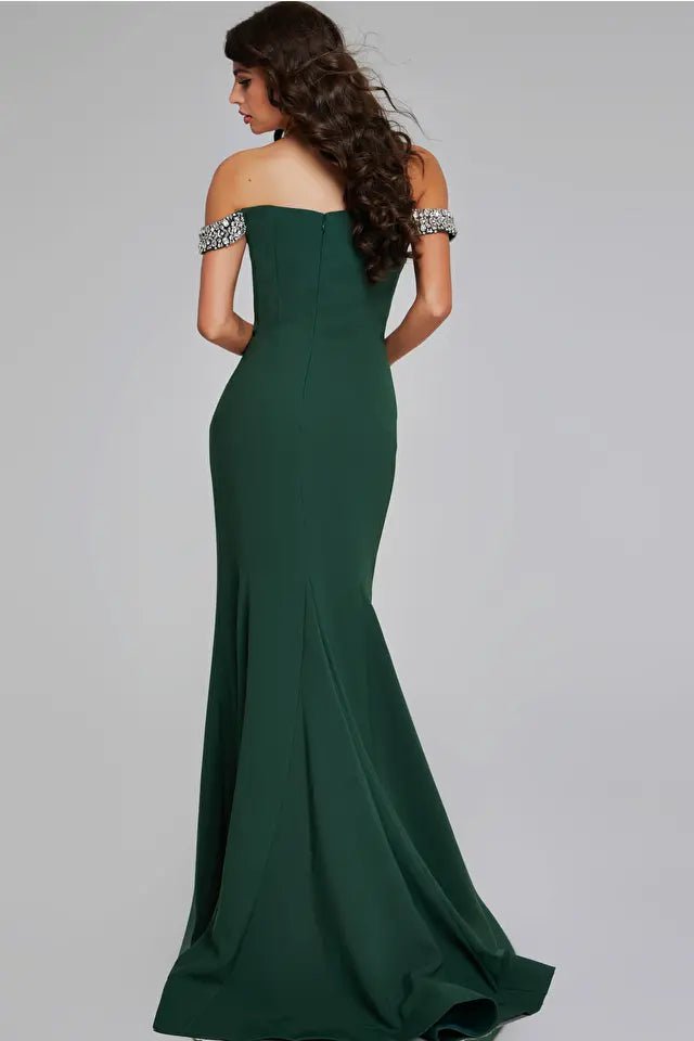 Jovani 42394 Elegant Off Shoulder Gown - Formal Evening Dress for Prom, Wedding & Black Tie Events