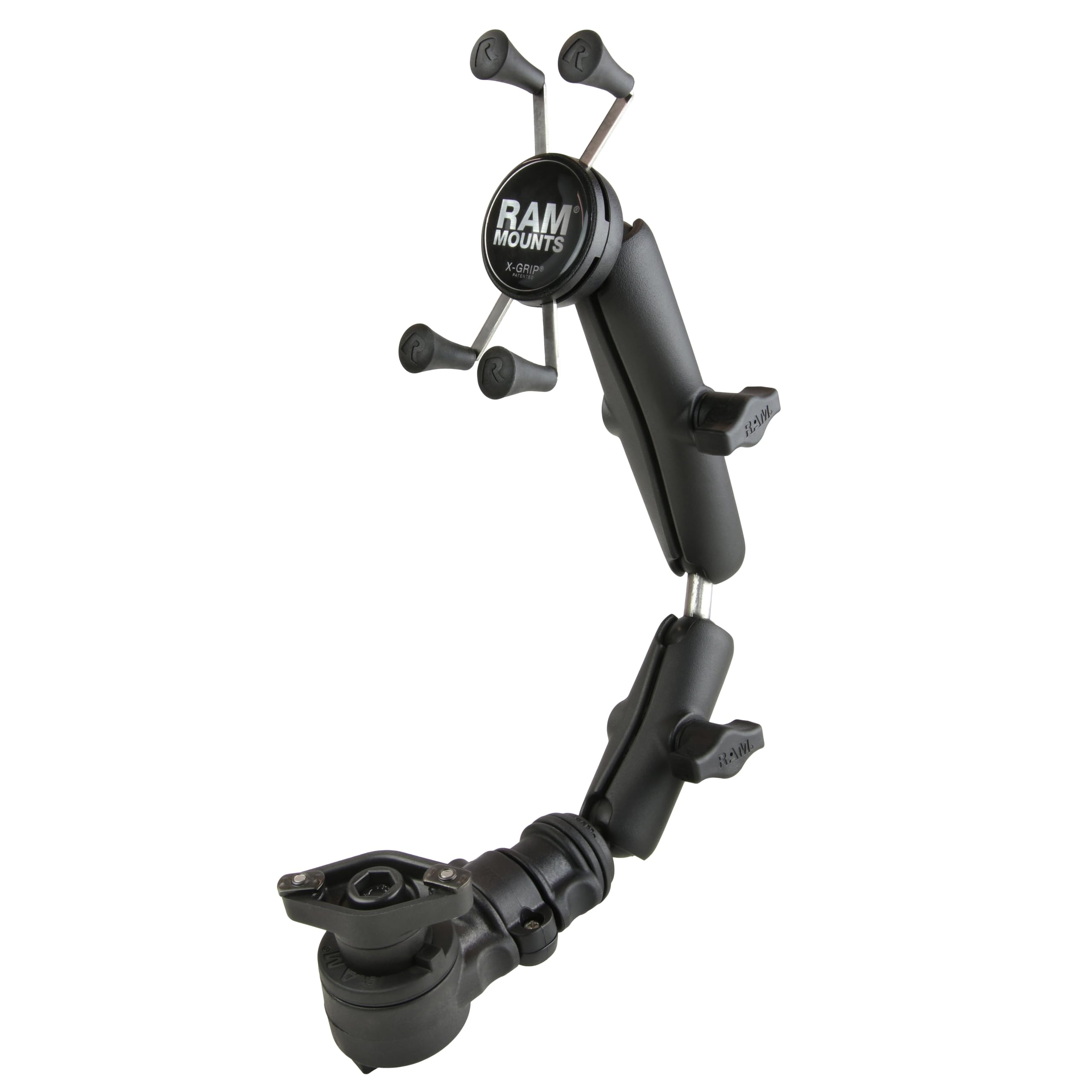 RAM MOUNTS Universal Wheelchair Phone Mount with Quick Release & Swivel - Compatible with Invacare & Most Wheelchair Armrests (Model RAP-AAPR-WCT-419-UN7U) - Perfect for Hands-Free Navigation, Video Calls & Entertainment While Mobile