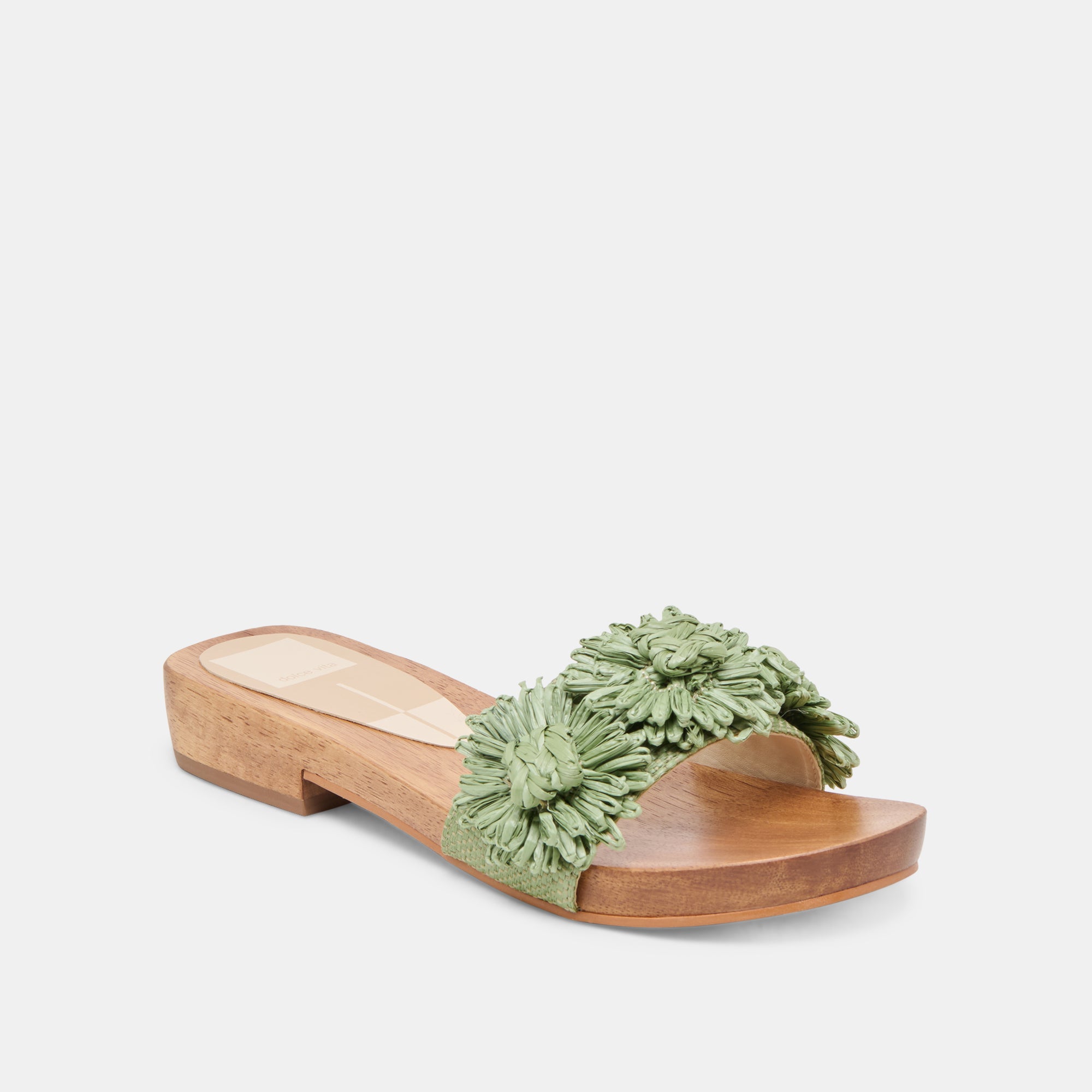 ARIENA Women's Jade Floral Raffia Sandals - Comfortable Beach Sandals for Summer, Vacation, and Outdoor Activities