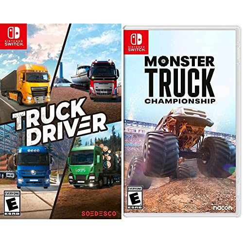 Truck Driver & Monster Truck Championship Game for Nintendo Switch - Off-Road Racing & Simulation Adventure - Perfect for Family Fun & Gaming Enthusiasts