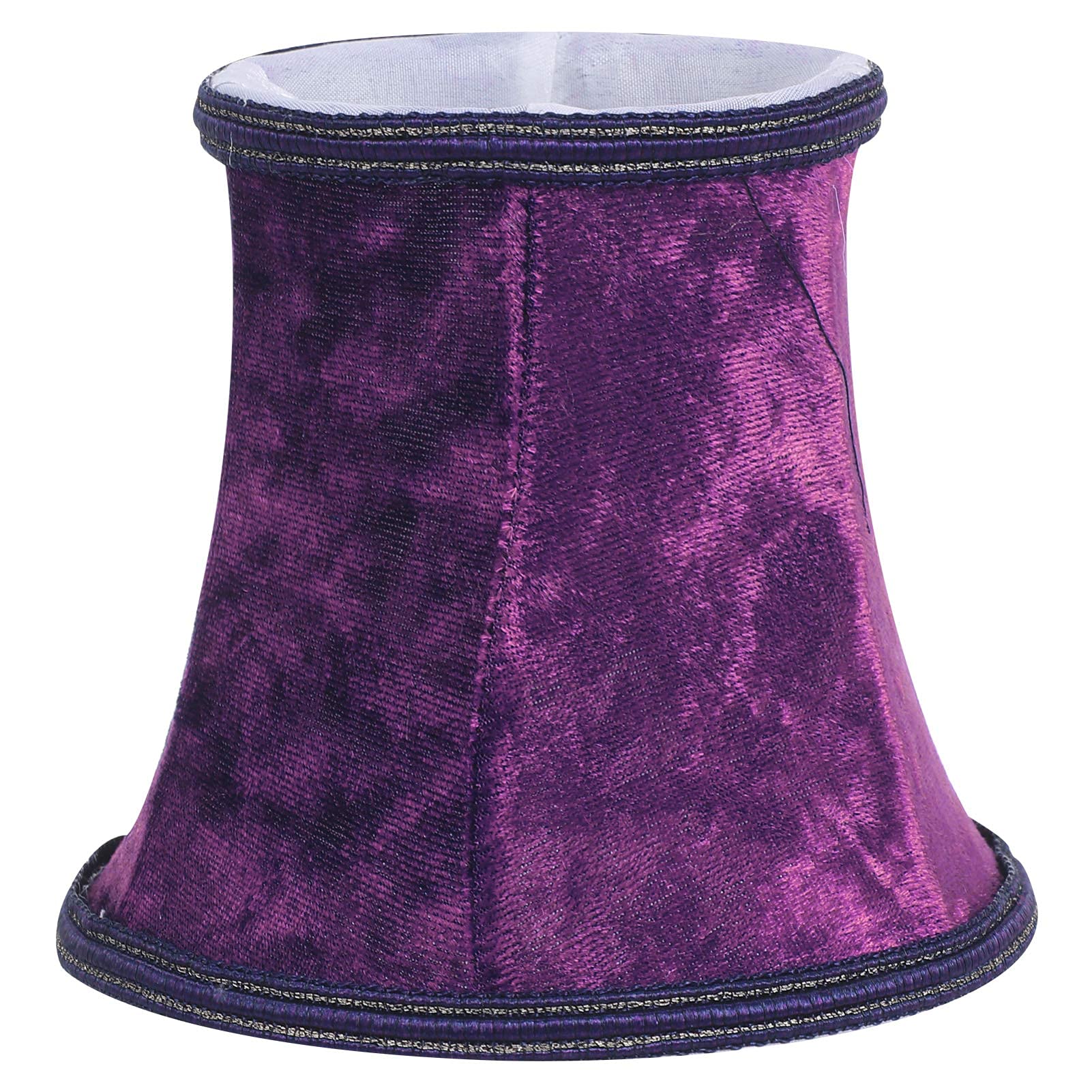 Clip-On Fabric Lamp Shade - Purple Bell-Shaped Lampshade Cover for Table Lamps, Chandeliers & Wall Lights | Perfect for Living Room, Bedroom & Office Decor