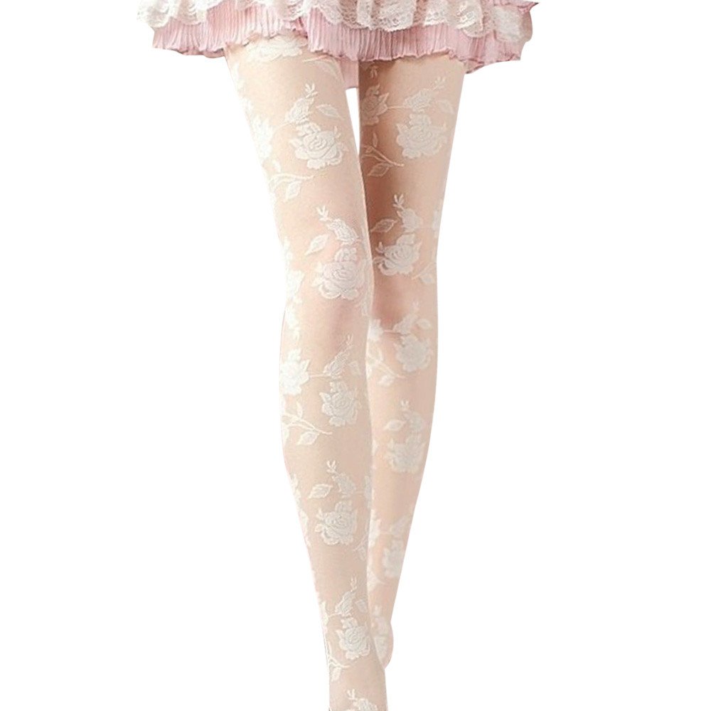 Sheer Leggings for Women - Sexy Rose Pantyhose & Tube Socks - Comfortable Sports Leggings for Yoga, Running, Workout and Daily Wear