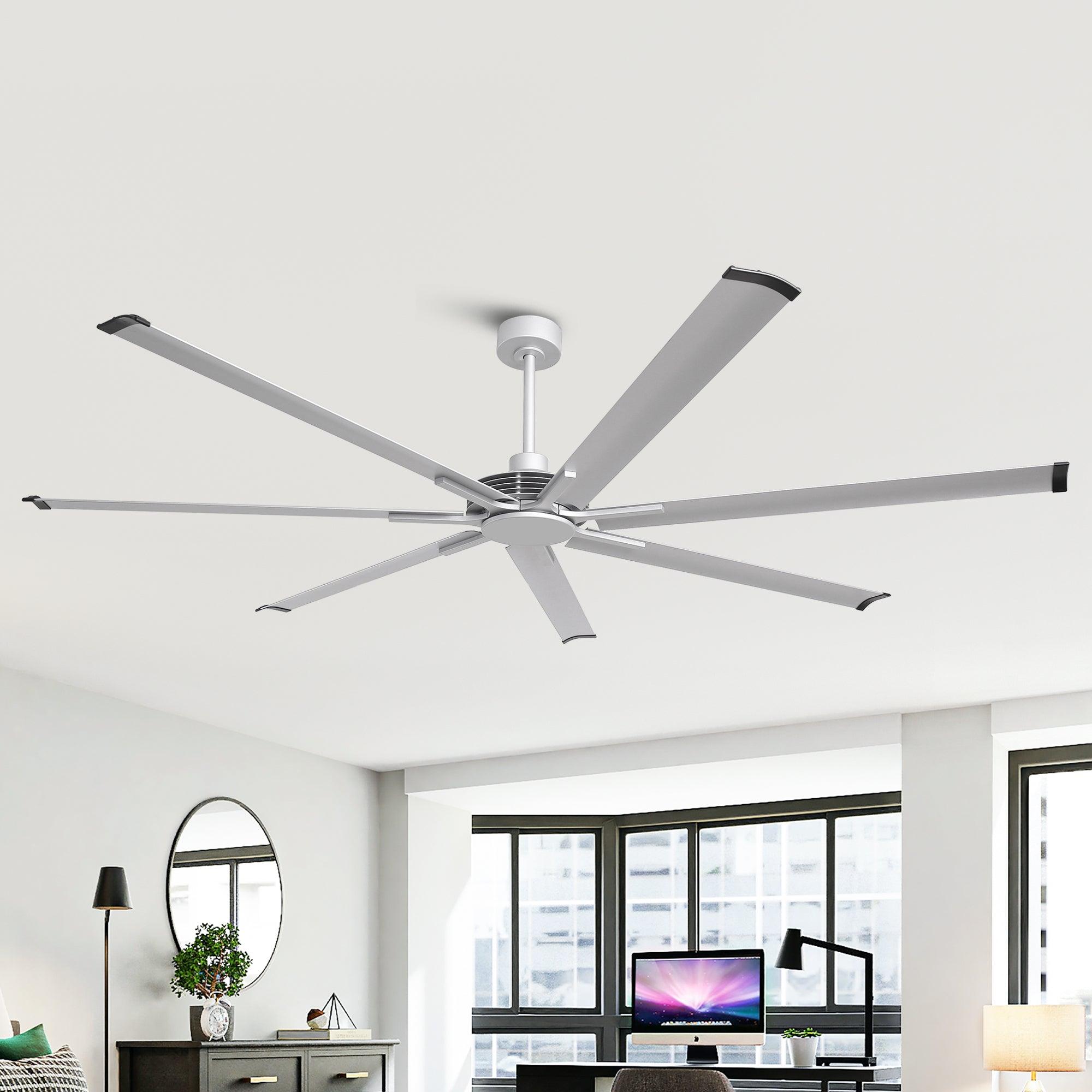 84 Inch & 100 Inch Large Ceiling Fan with Remote Control - Ultra Quiet, High Airflow for Living Room, Bedroom, or Outdoor Patio