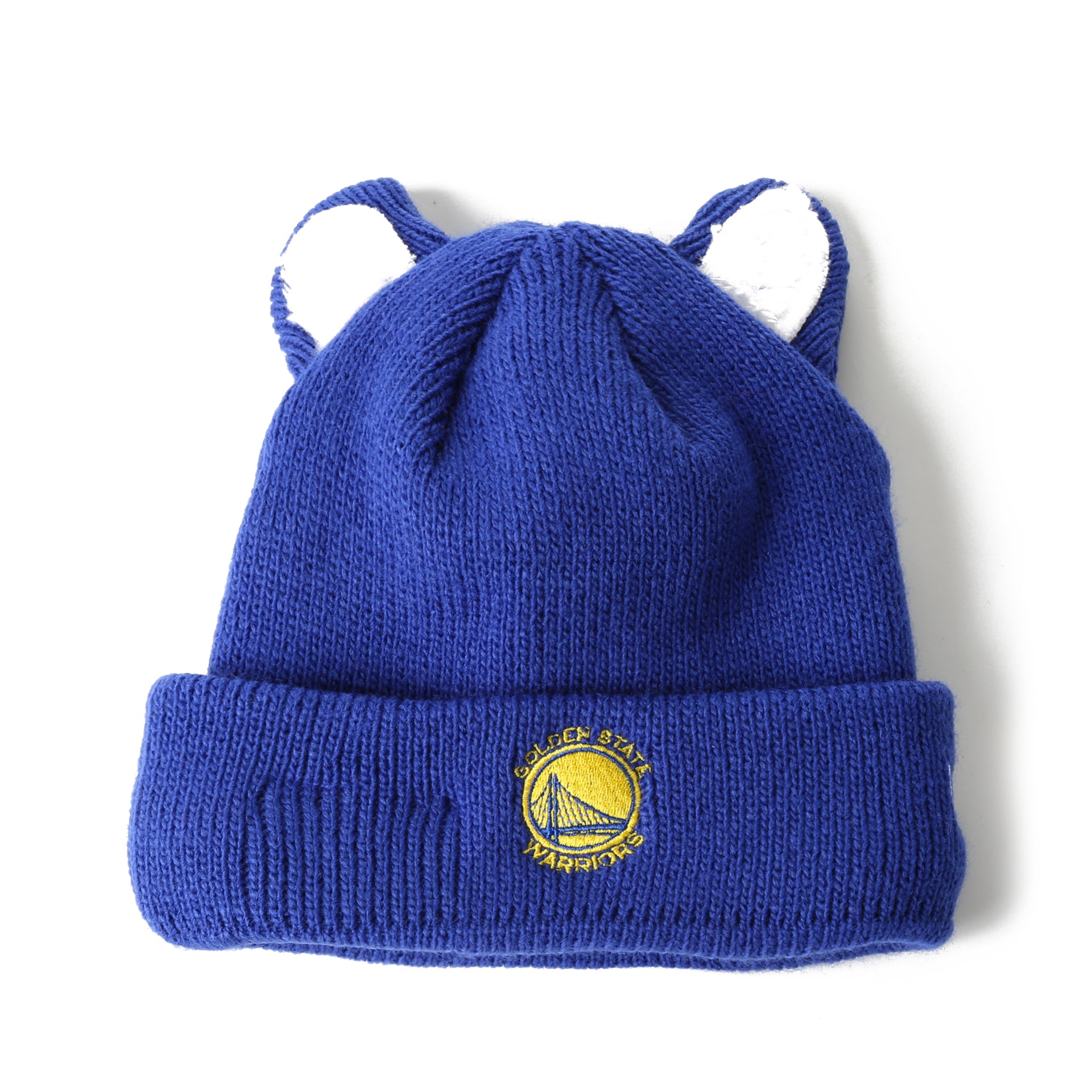 New Era Toddler's Cozy Cutie Beanie - Golden State Warriors Blue Knit Hat for Babies & Kids - Perfect for Winter, Outdoor Sports & Family Matching Outfits