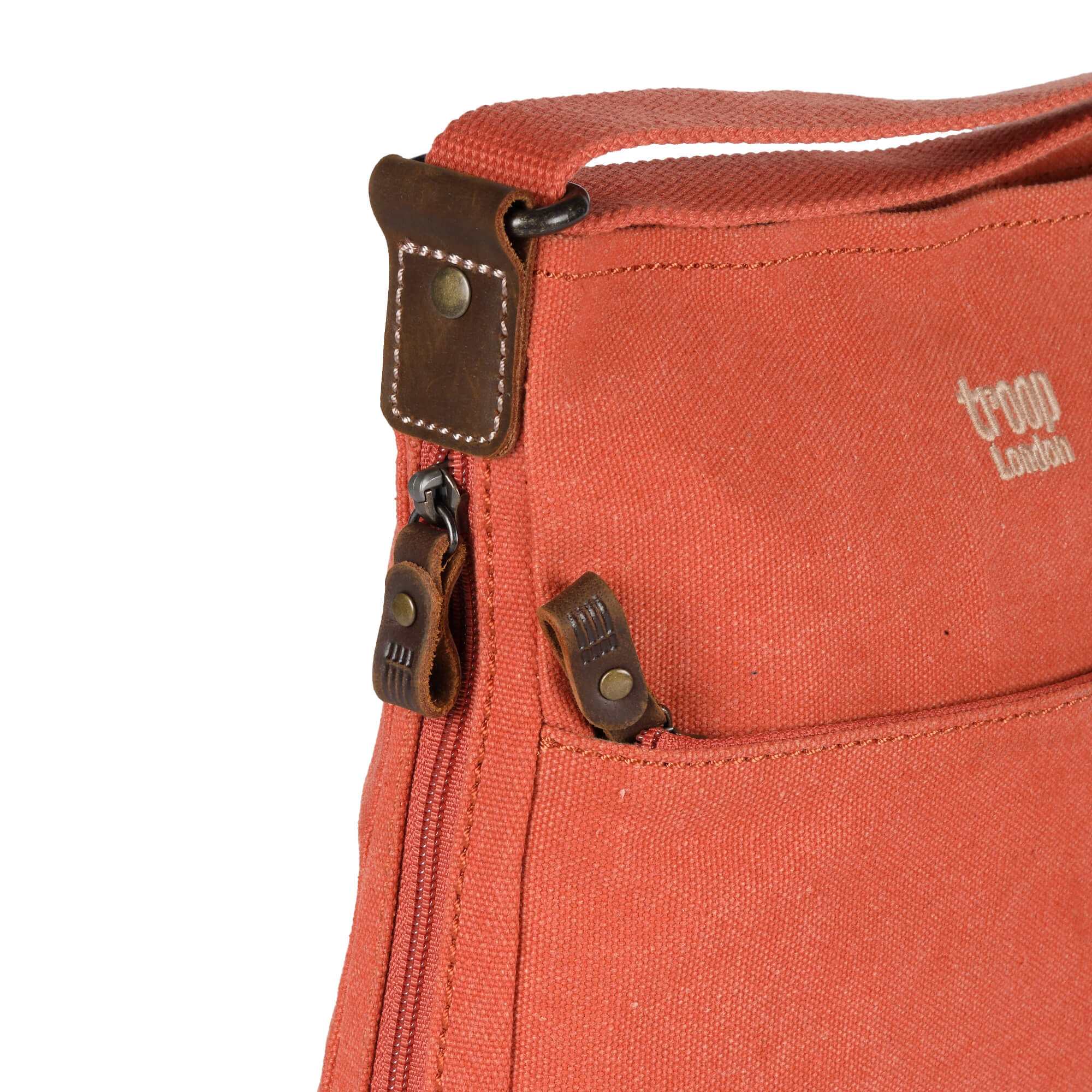Troop London Classic Canvas Crossbody Bag for Men & Women - Stylish & Durable Shoulder Bag for Travel, Work & Everyday Use