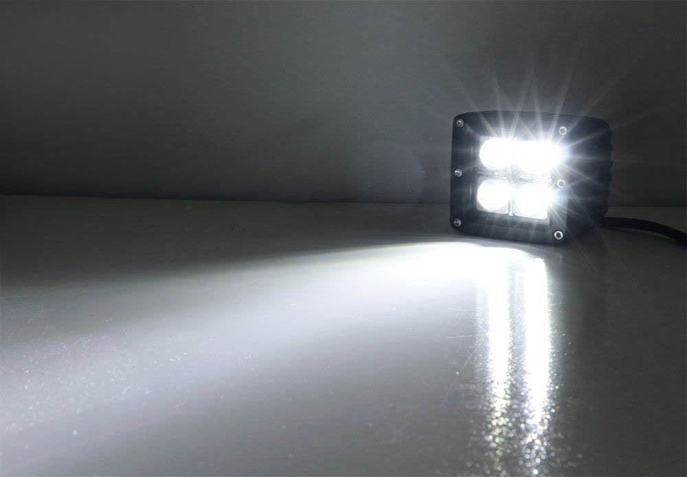 40W CREE LED Pods with Front Cowl Mounting Brackets for 2007-2014 Toyota FJ Cruiser - Off-Road Lighting, Fog Lights, Adventure Vehicle Upgrades