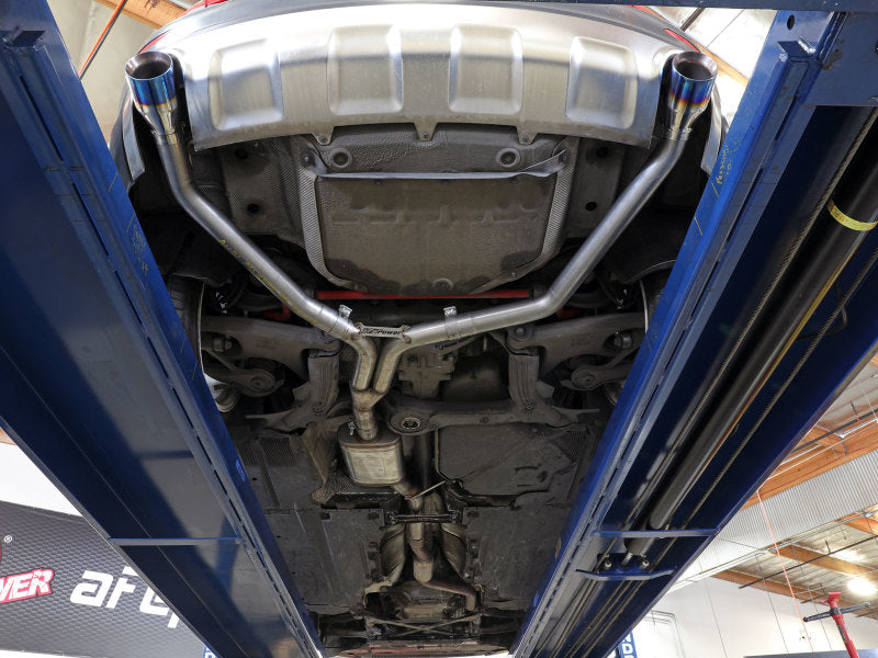AFE MACH Force XP 13-16 Audi Allroad L4 Stainless Steel Axle-Back Exhaust System with Polished Tips - Performance Upgrade for Enhanced Sound & Power