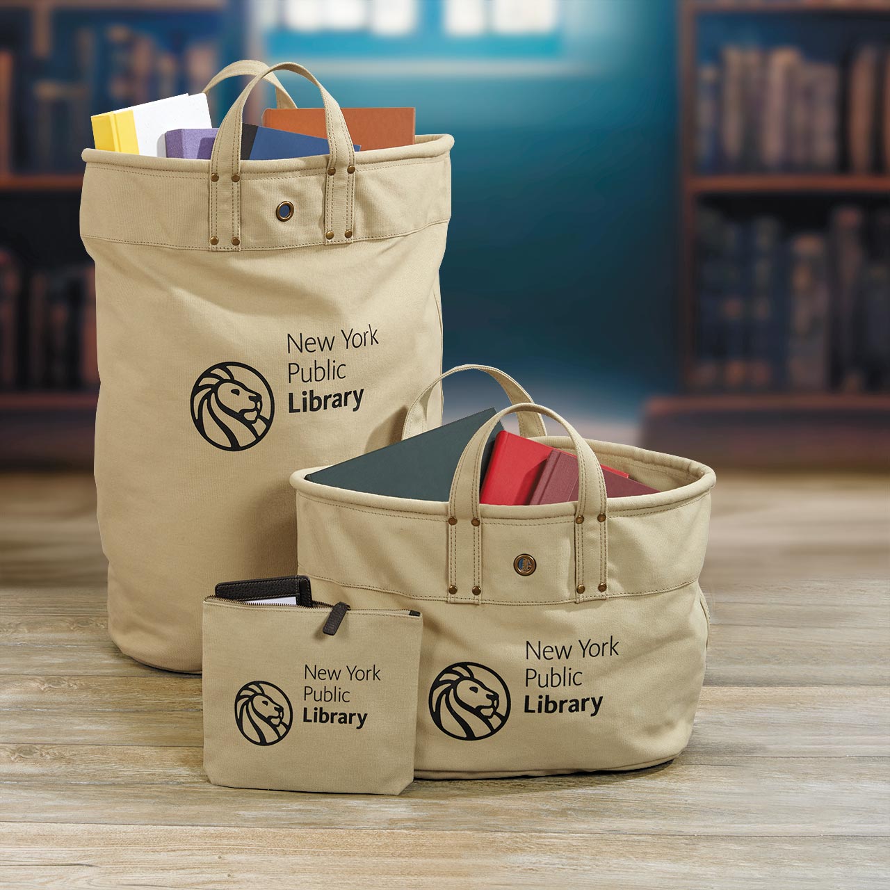 New York Public Library Tote Bag - Durable Canvas Library Book Bag for Women & Men - Perfect for Shopping, Beach, Work & School