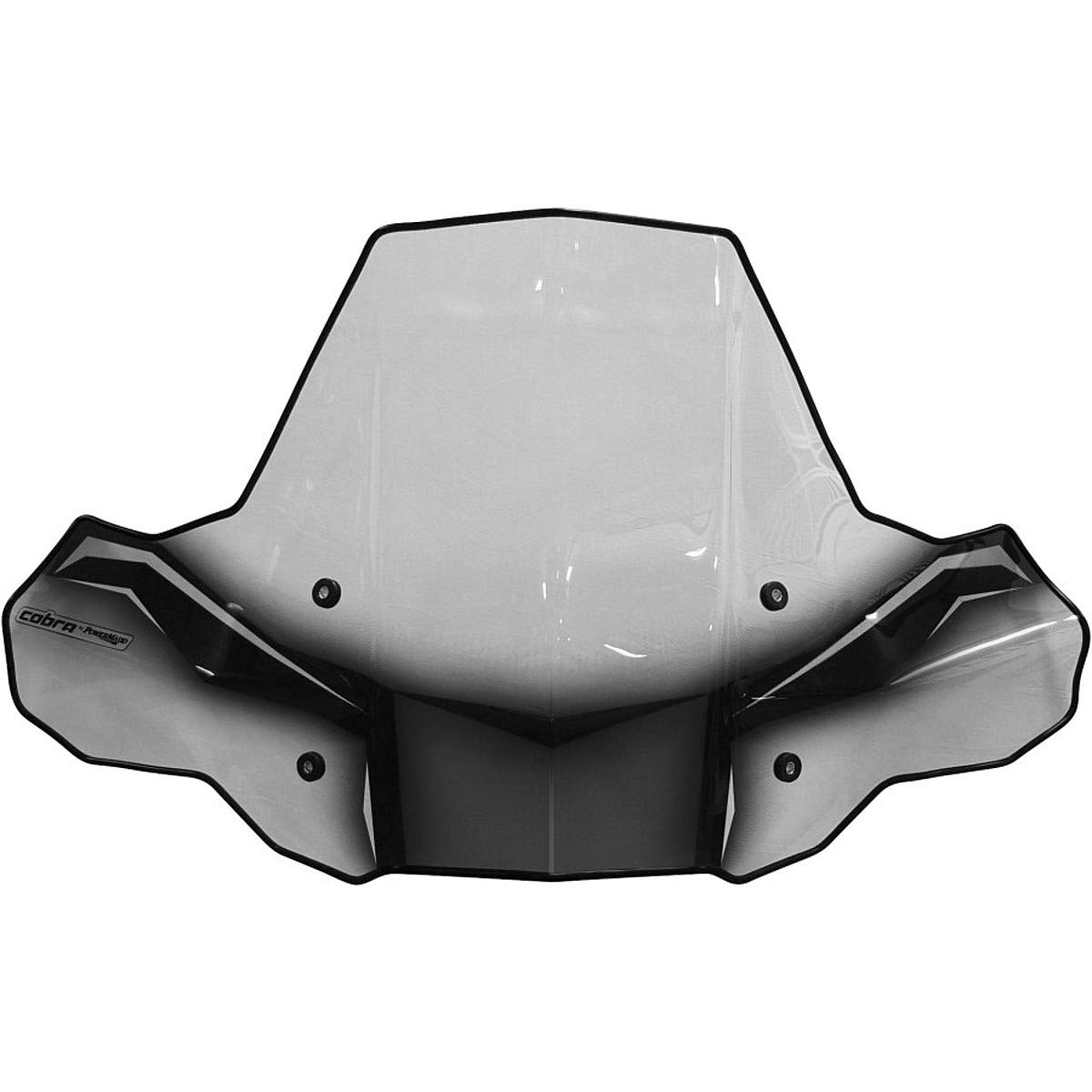 PowerMadd 24574 ProTEK ATV Windshield - Clear with Black Graphics - Quick Release Mount for Easy Installation - Perfect for Off-Roading & Trail Riding Adventures