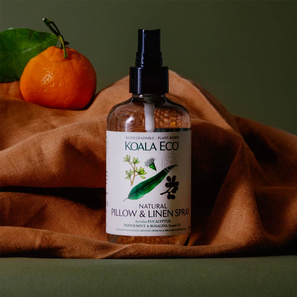 Koala Eco Natural Pillow & Linen Spray - 250ml Lavender & Eucalyptus Essential Oil Blend for Better Sleep & Relaxation - Perfect for Bedtime, Yoga, and Spa Use
