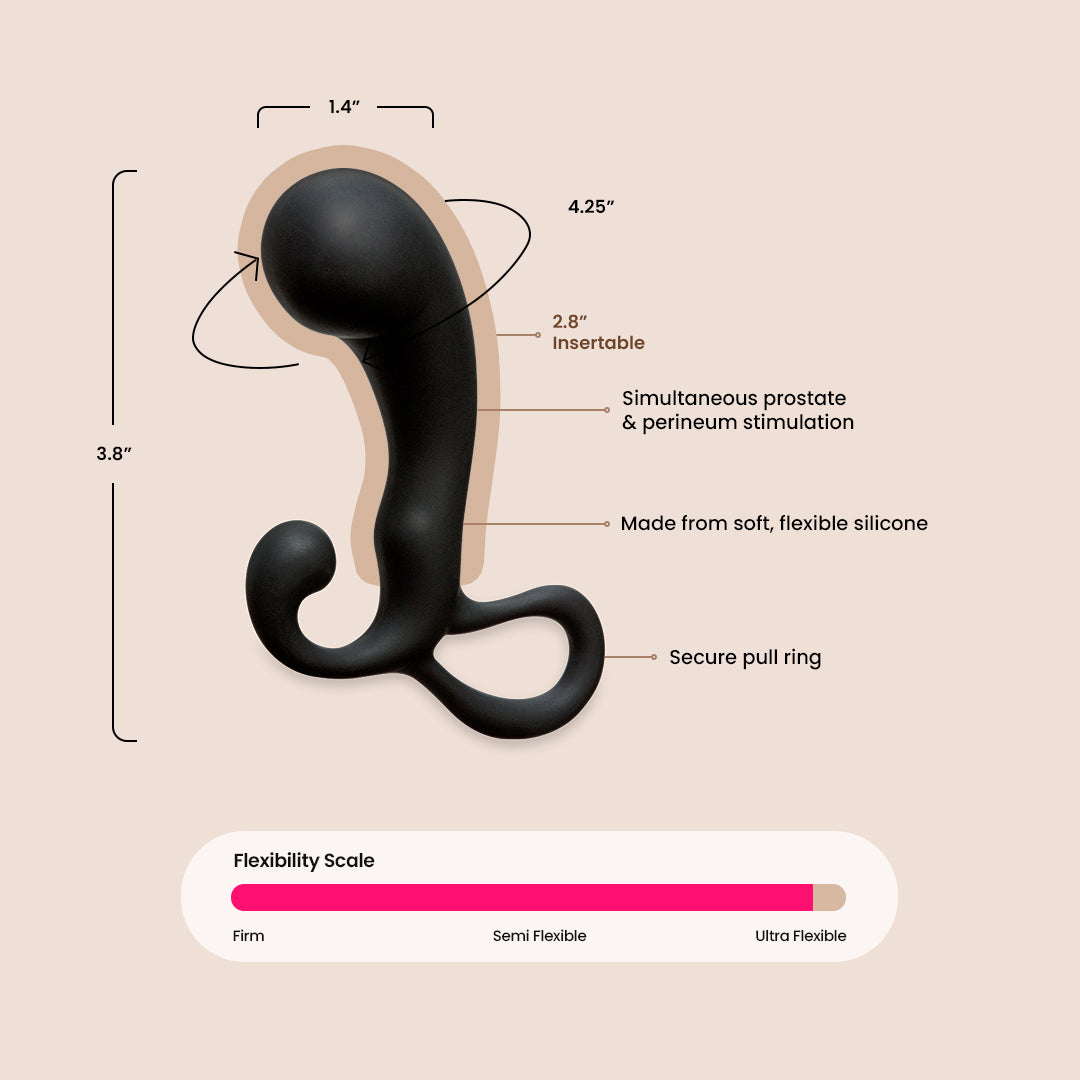 OptiMALE P Prostate Massager for Men - Advanced Prostate Stimulator & Gland Massager - Perfect for Relaxation, Wellness & Intimate Pleasure
