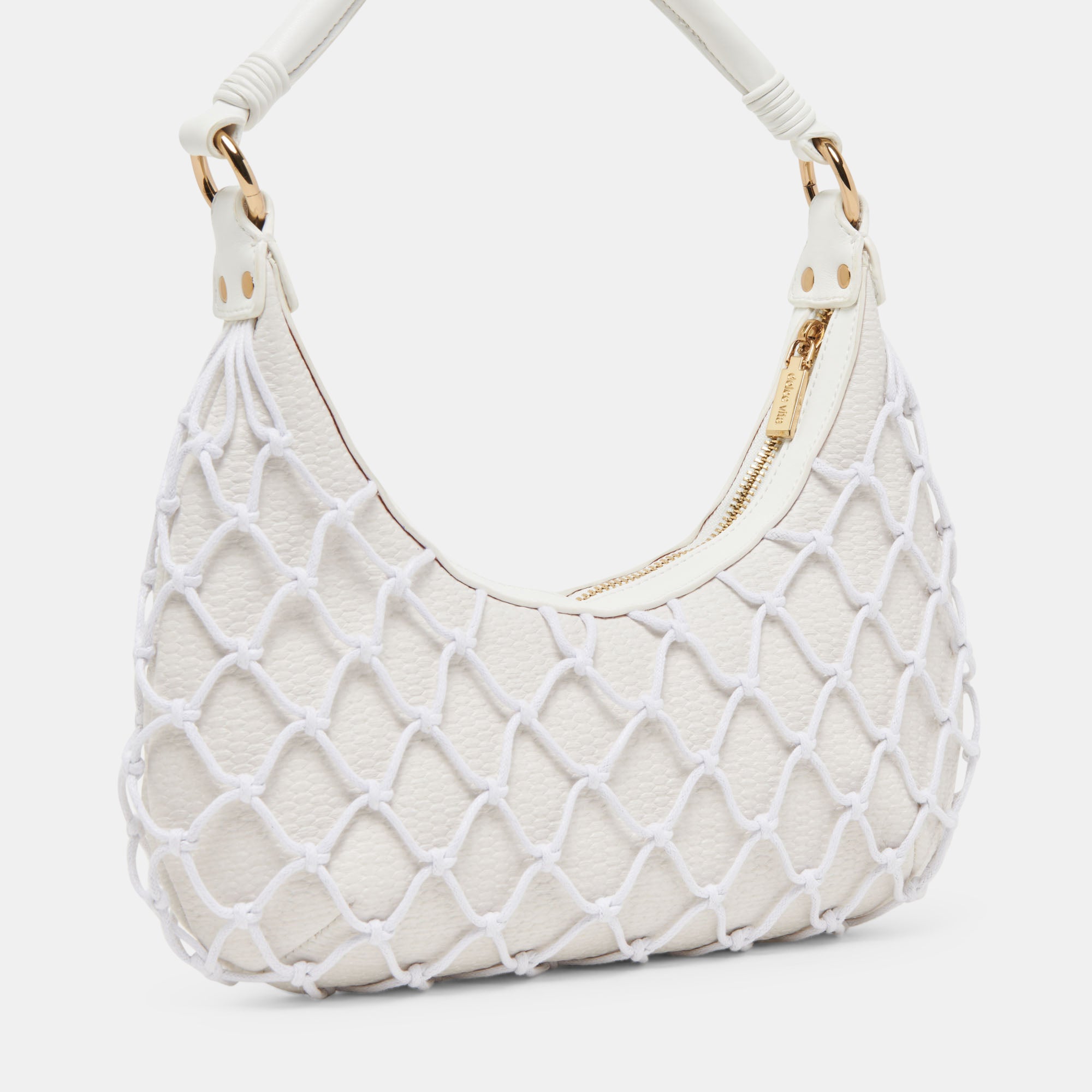 Positano Shoulder Bag - White Raffia Woven Handbag for Women | Beach Tote, Summer Vacation, Boho Chic Outfit Accessory