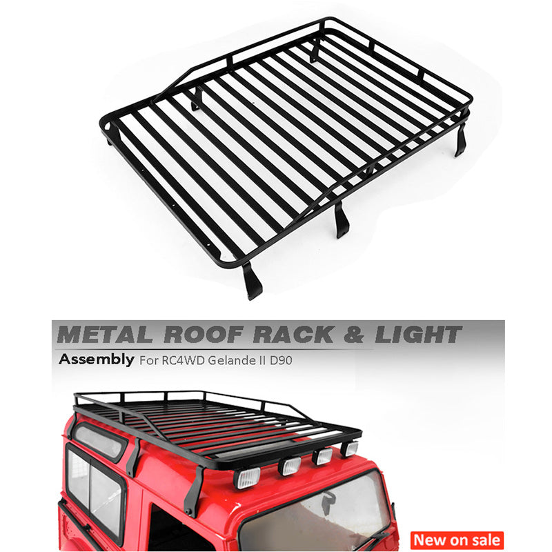 1/10 Scale CC Hand Metal Luggage Roof Rack Accessories for Gelande II G2 D90 RC Rock Crawler Car - Perfect for Off-Road Adventures & RC Car Customization
